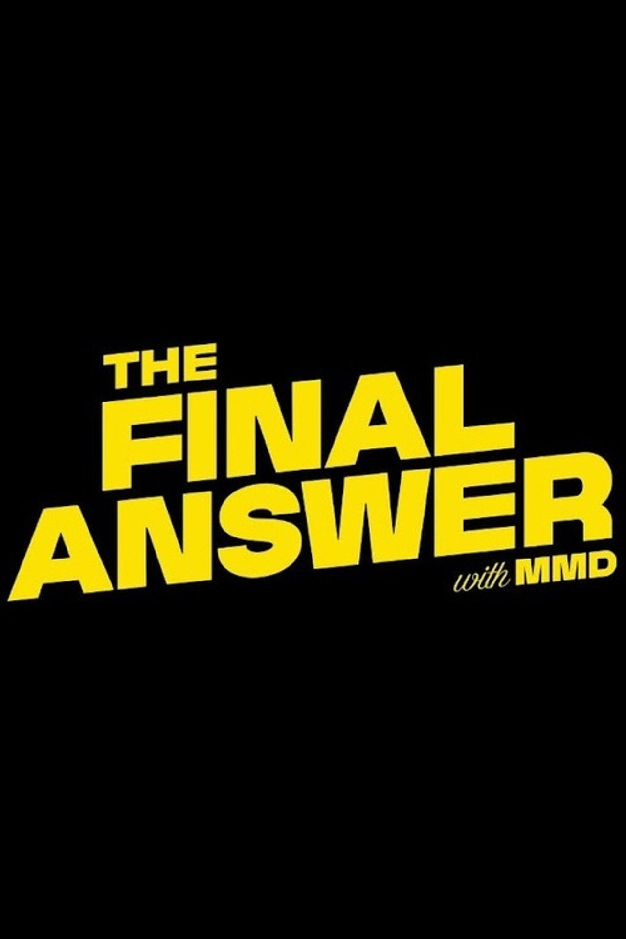 The Final Answer Podcast affisch