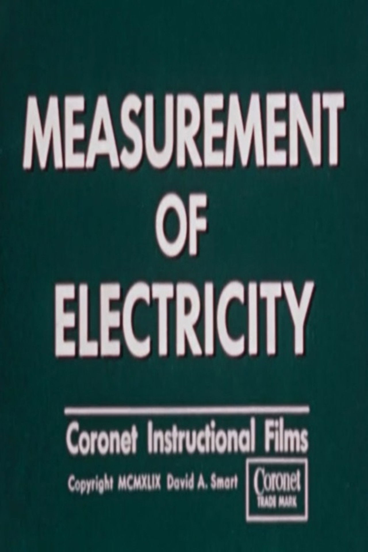 Measurement of Electricity poster