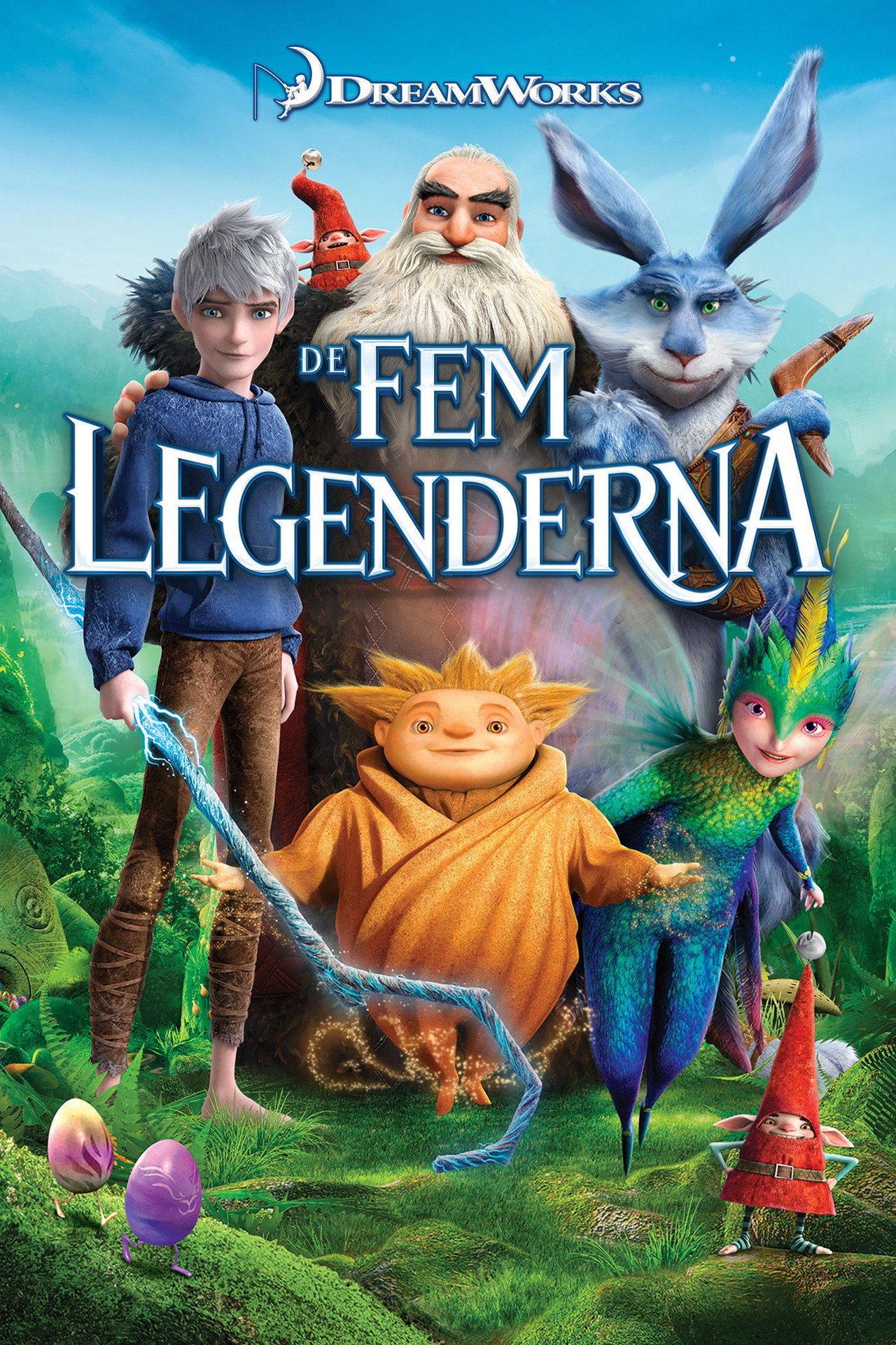 De fem legenderna filmaffisch