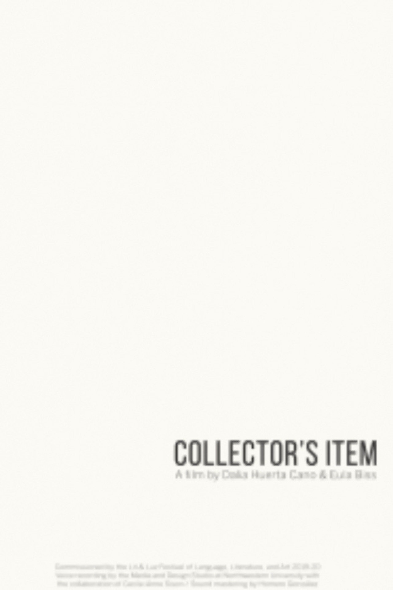 Collector's Item filmaffisch