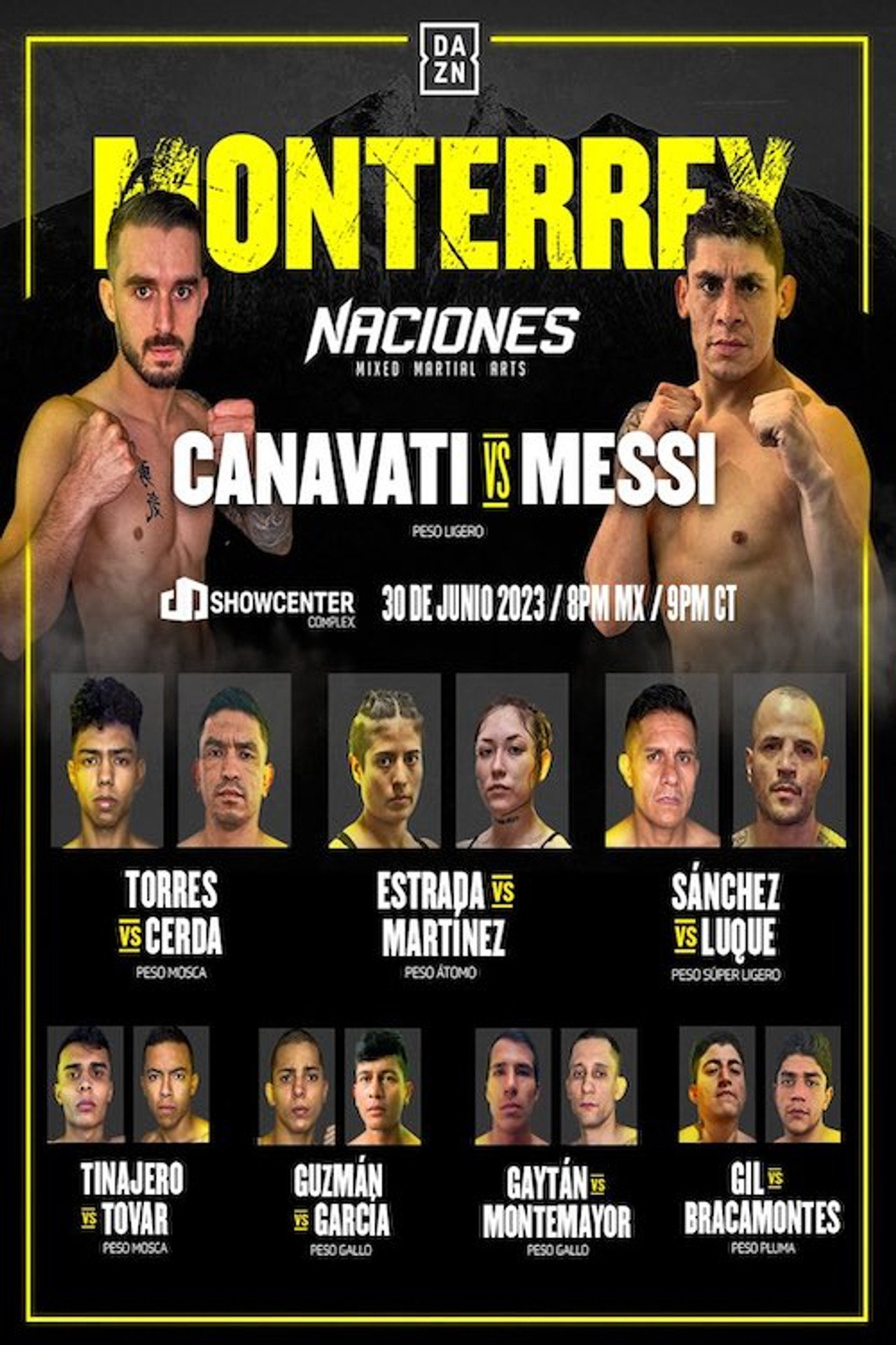 Naciones MMA 15: Monterrey filmaffisch