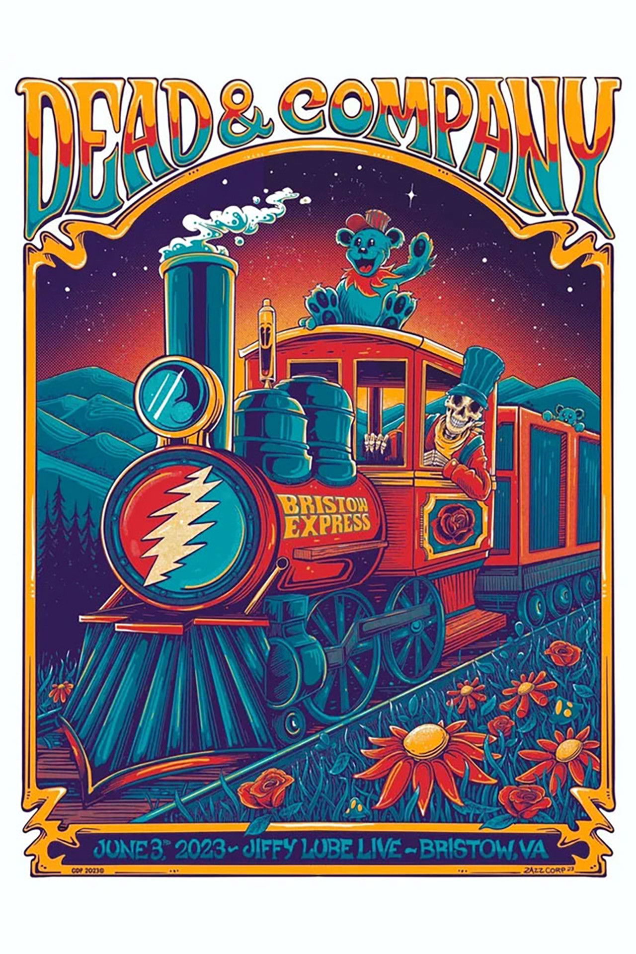 Dead & Company: 2023-06-03 Jiffy Lube Live, Bristow, VA Backdrop