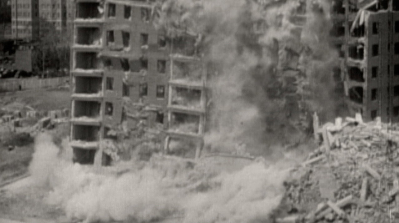 Still from Earthquakes & Exoskeletons