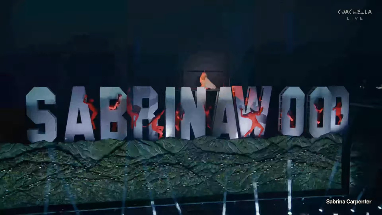 Sabrina Carpenter at Coachella 2026 Backdrop