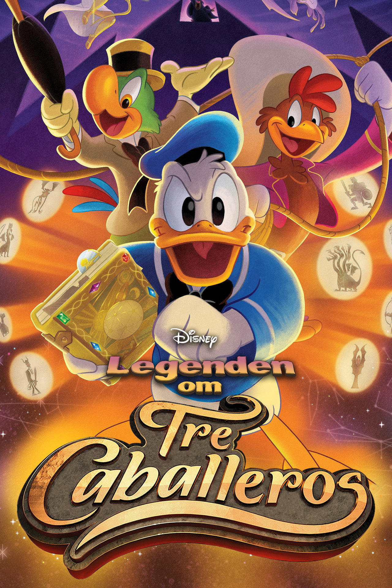 Legenden om tre caballeros affisch
