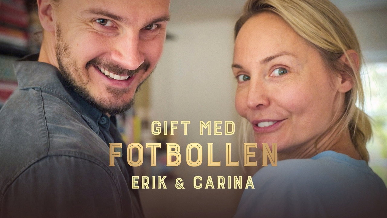 Gift med fotbollen backdrop