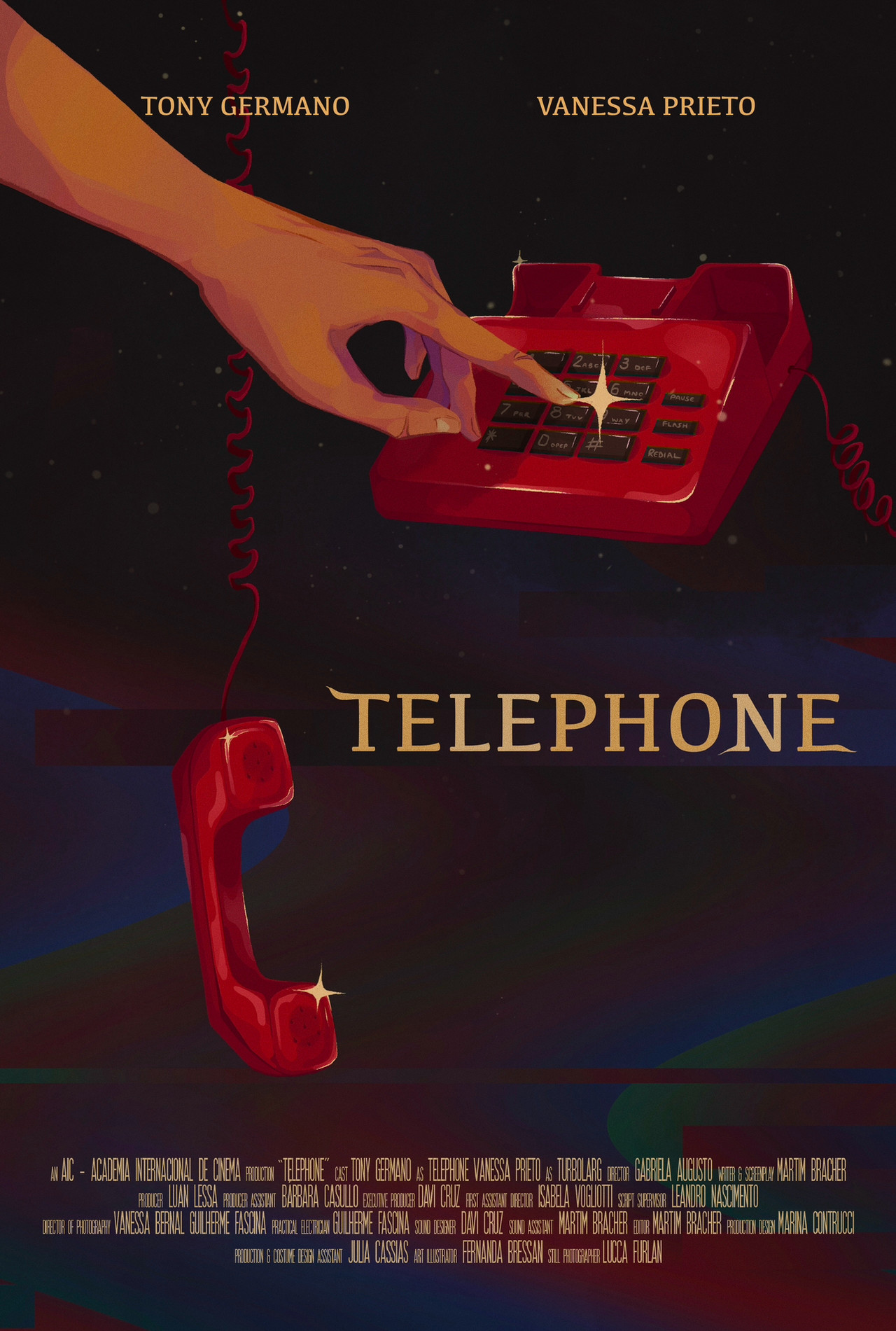 Telephone Backdrop