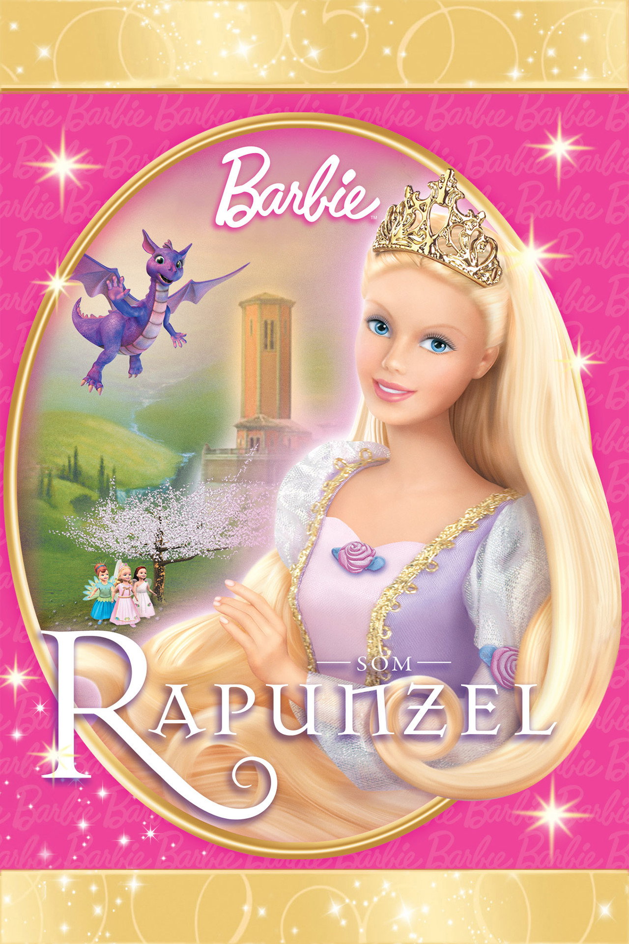 Barbie som Rapunzel filmaffisch