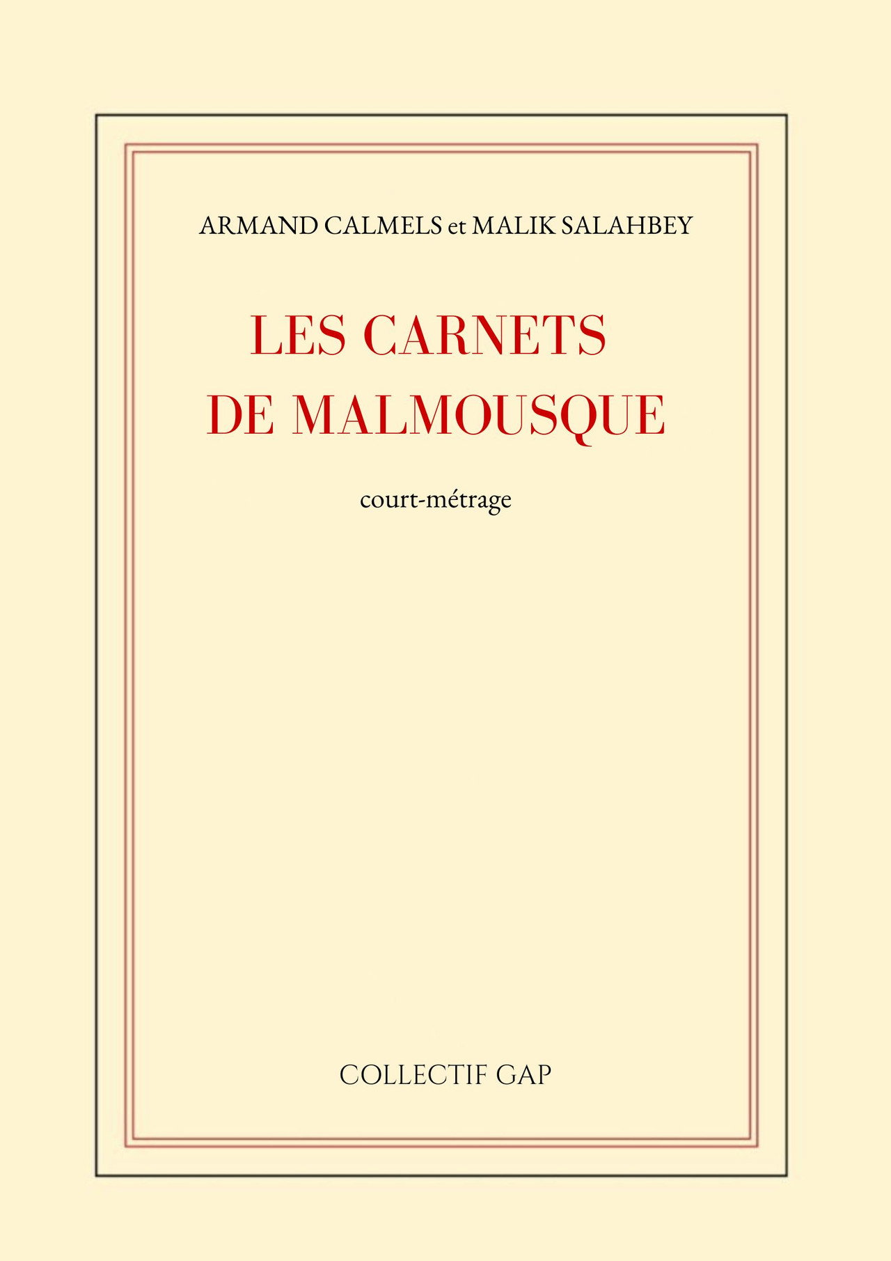 Les carnets de Malmousque poster
