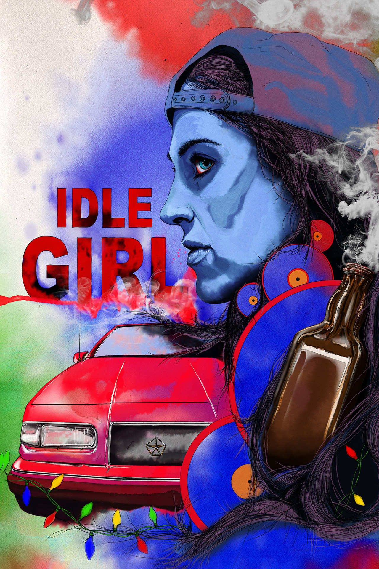 Idle Girl Backdrop