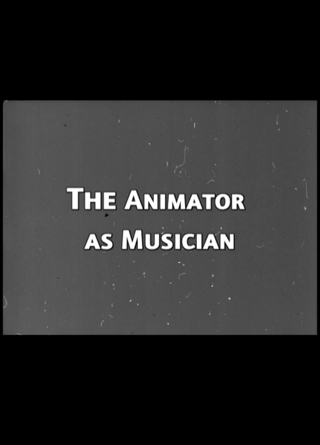 The Animator as Musician filmaffisch