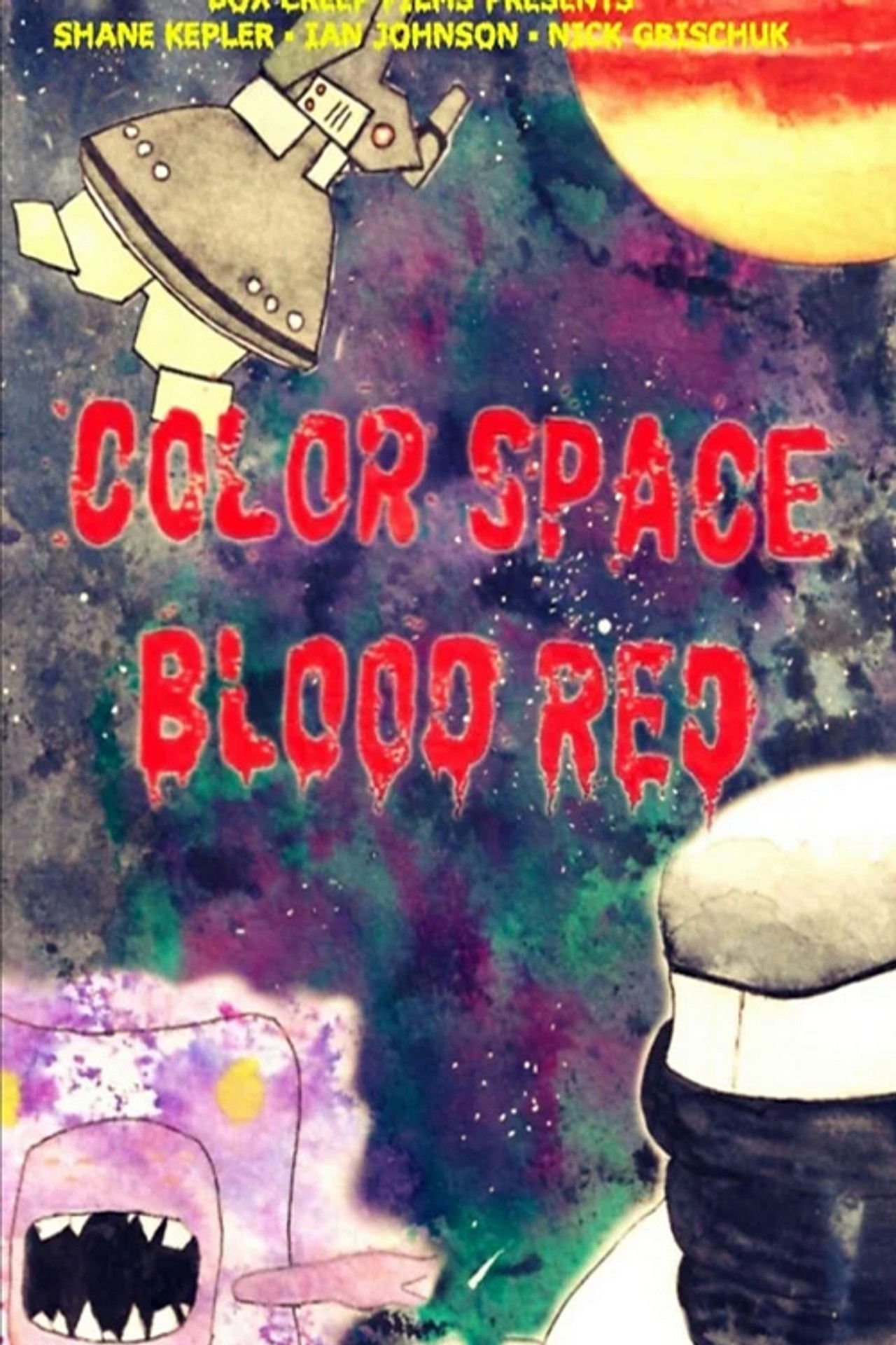 Color Space Blood Red Backdrop