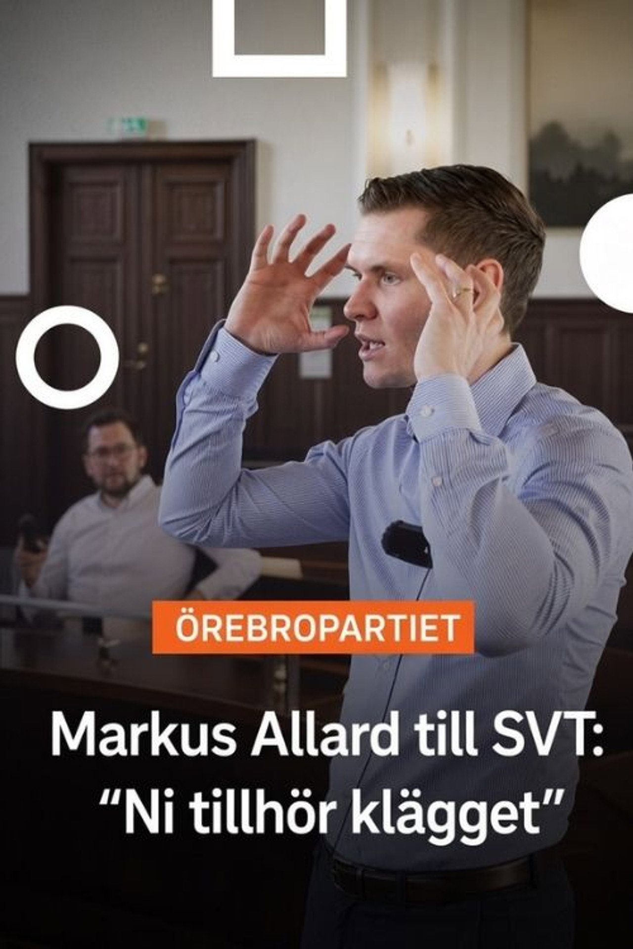 Markus Allard siktar mot riksdagen