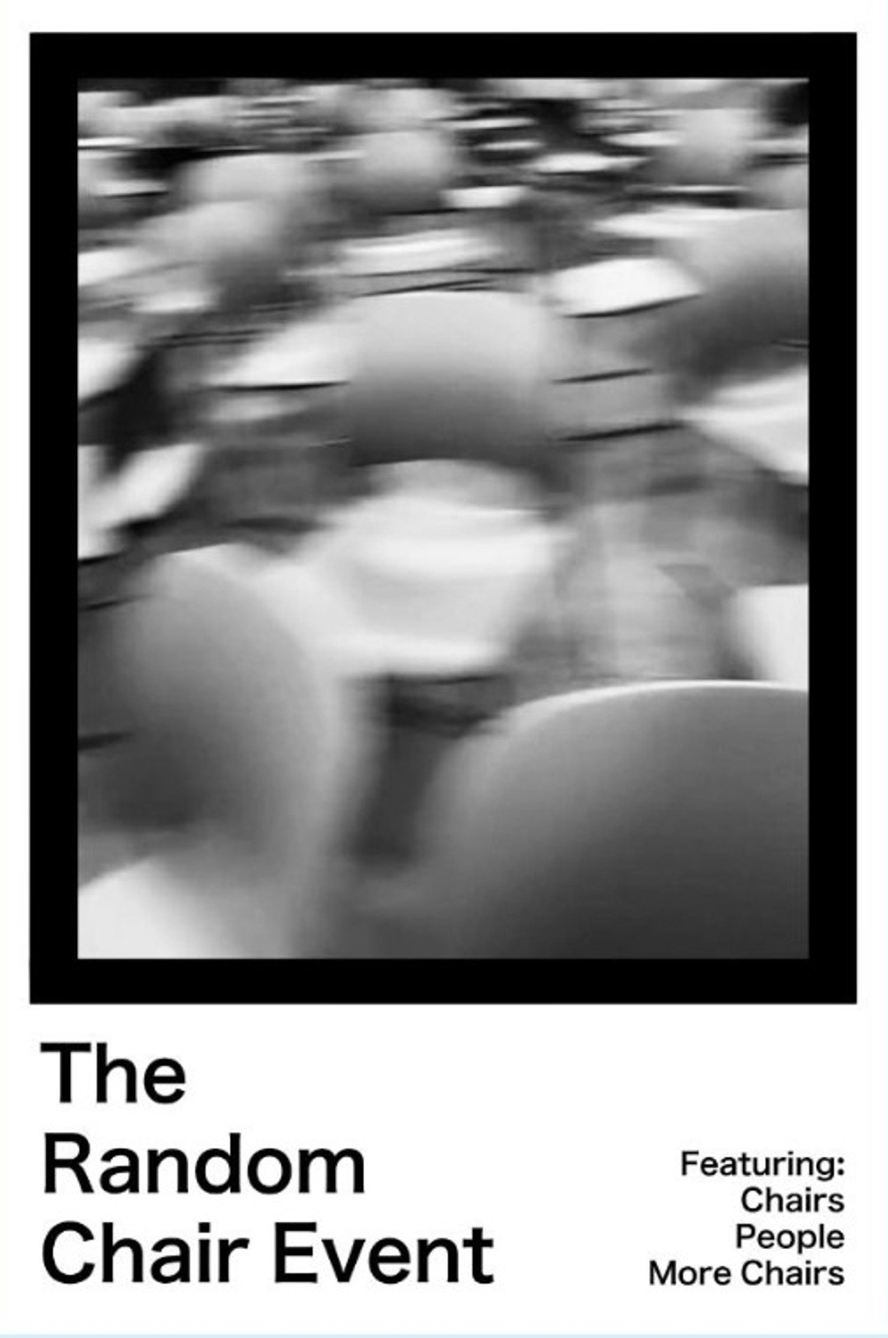 The Random Chair Event poster