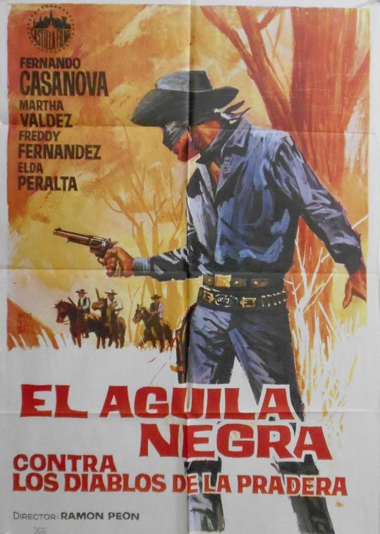 El águila negra contra los enmascarados de la muerte Backdrop