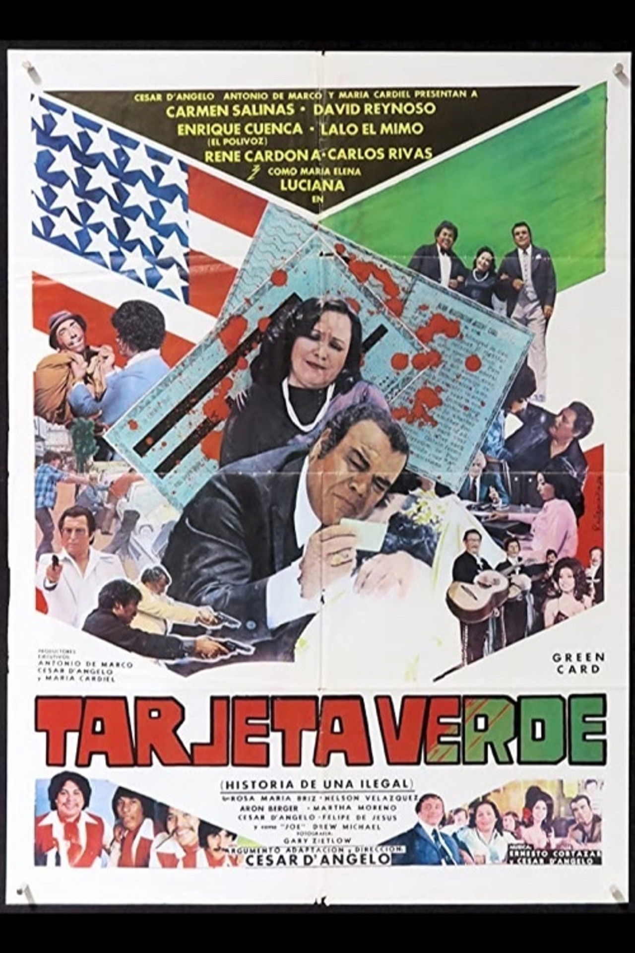 Tarjeta verde Backdrop