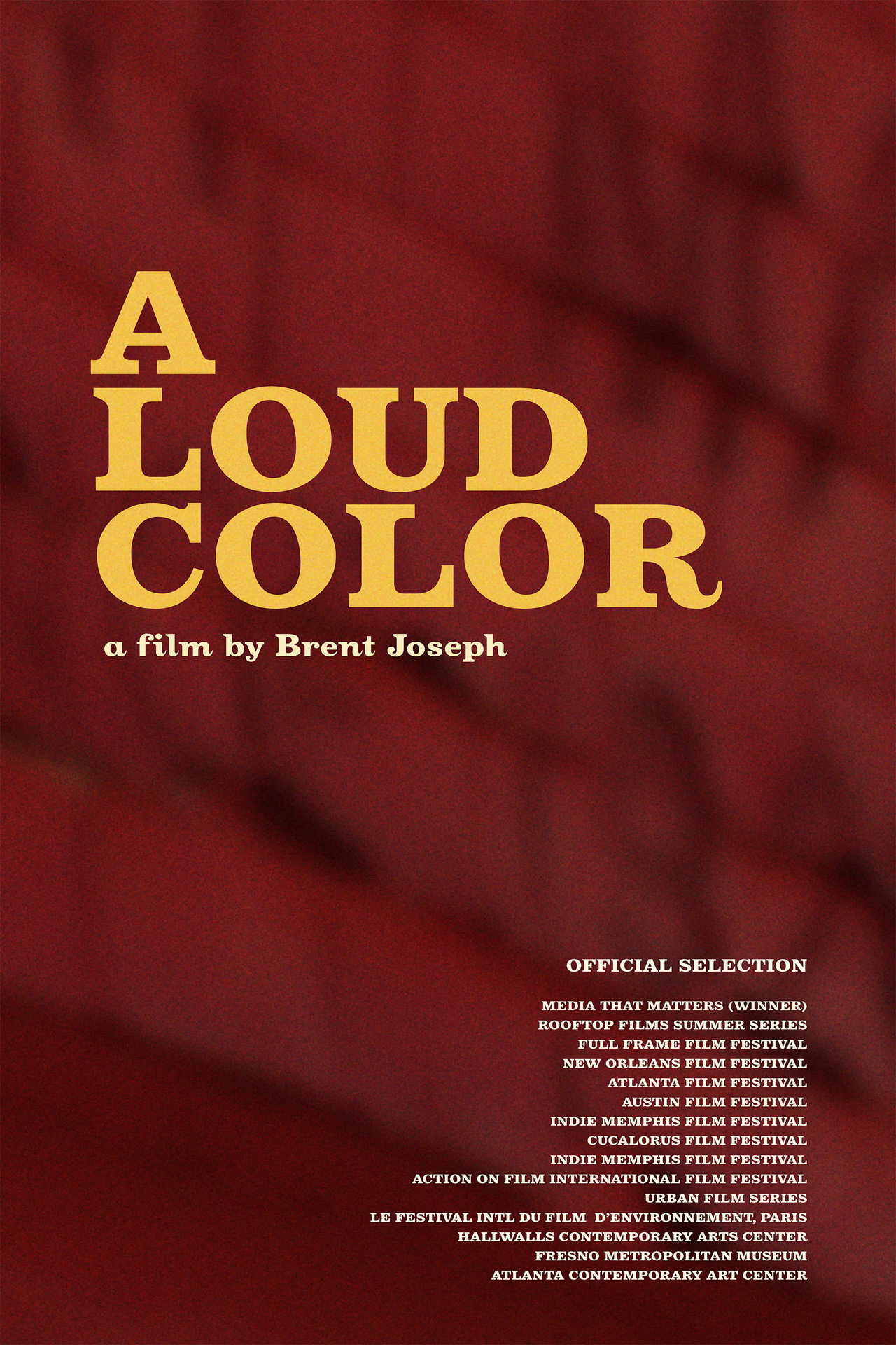 A Loud Color filmaffisch