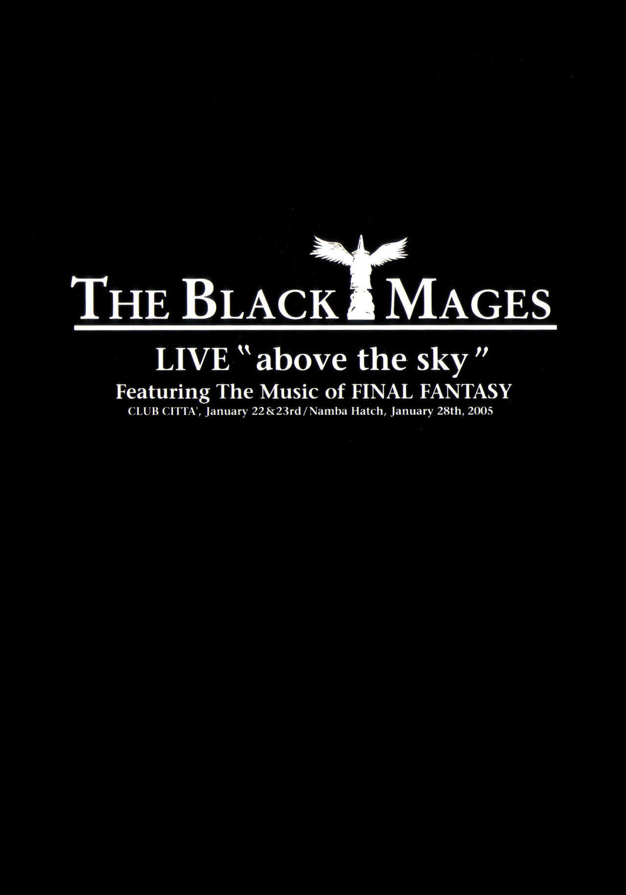 THE BLACK MAGES LIVE "Above the Sky" filmaffisch