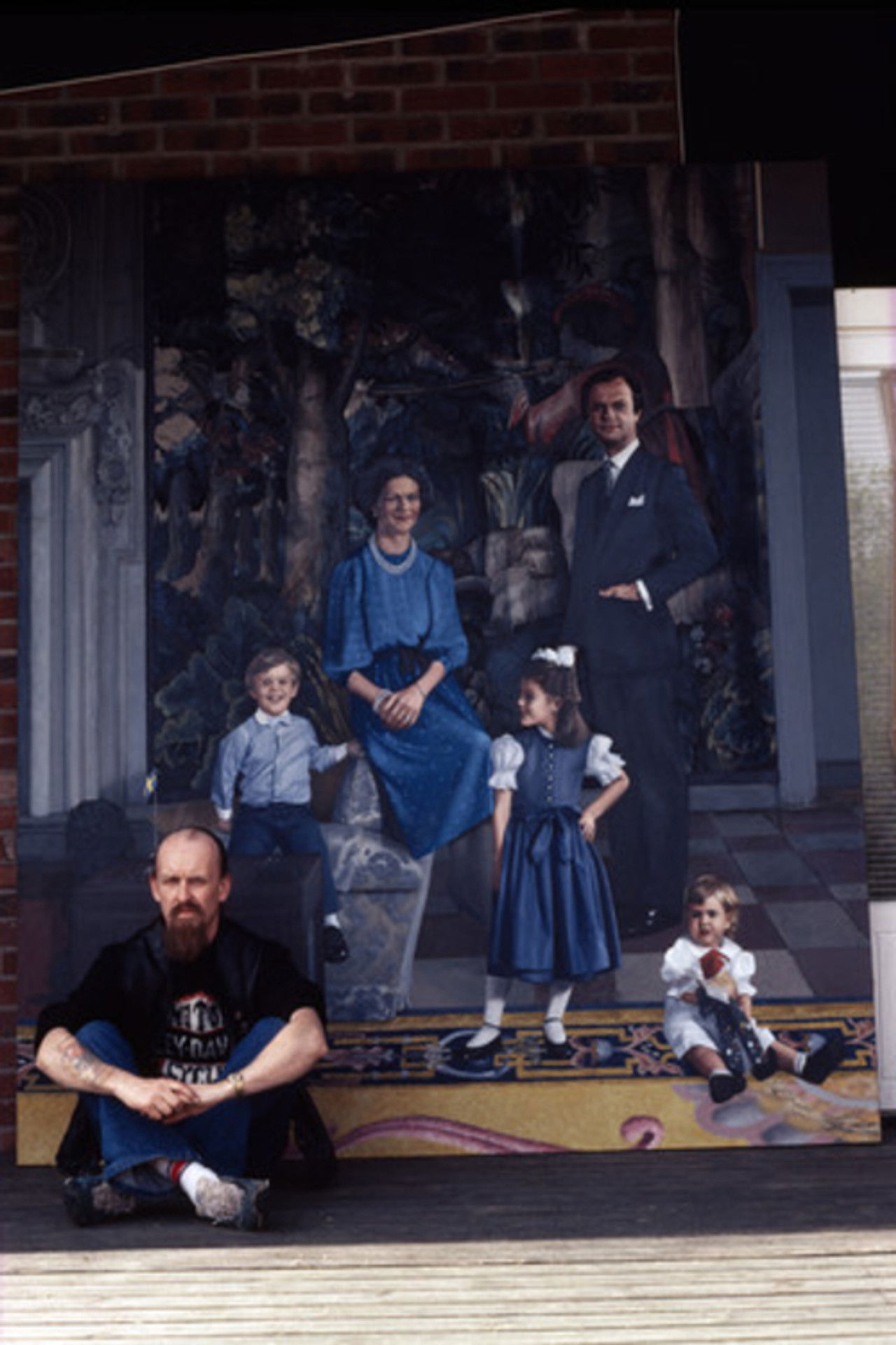 Ett porträtt av John E. Franzén Backdrop