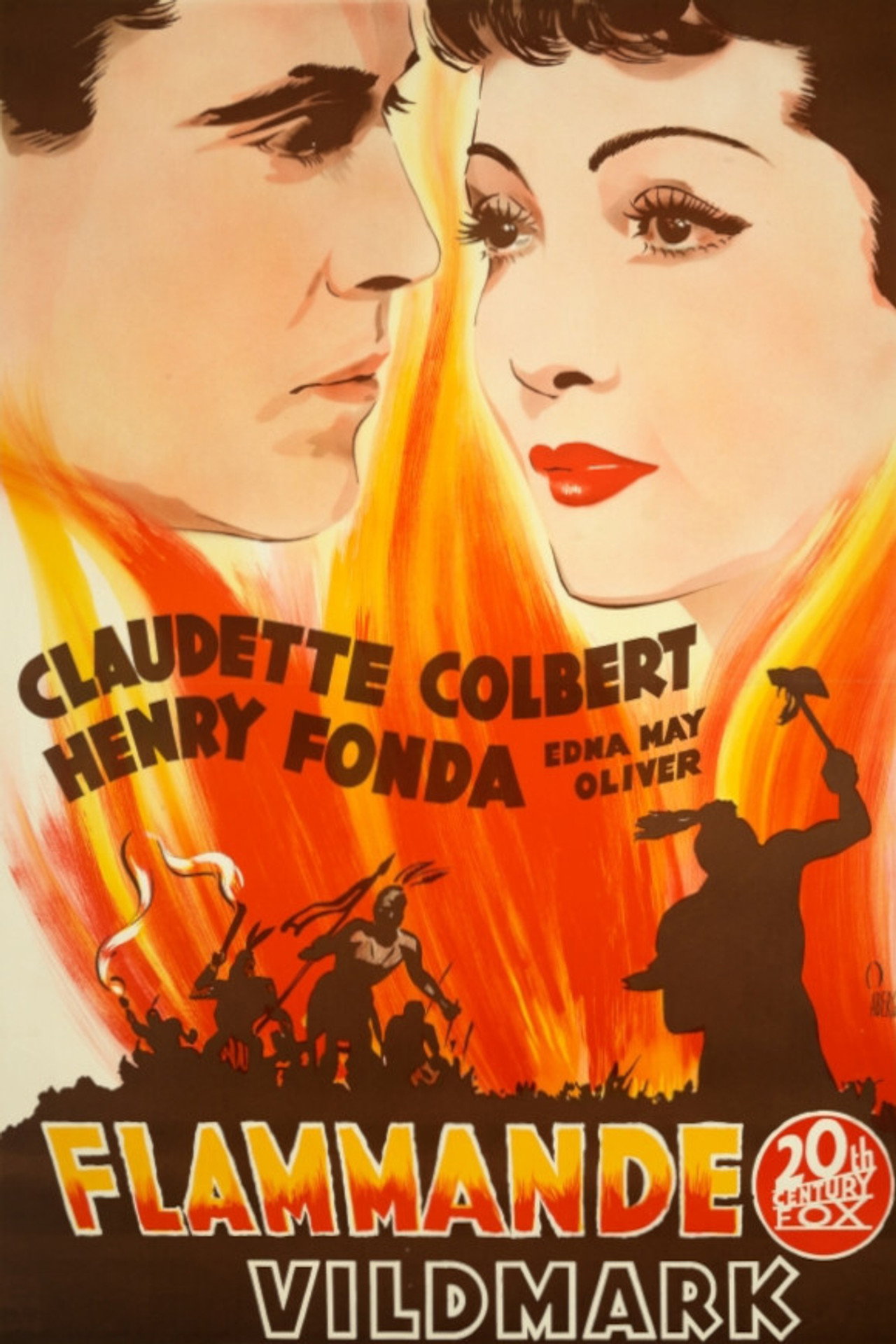 Flammande vildmark filmaffisch