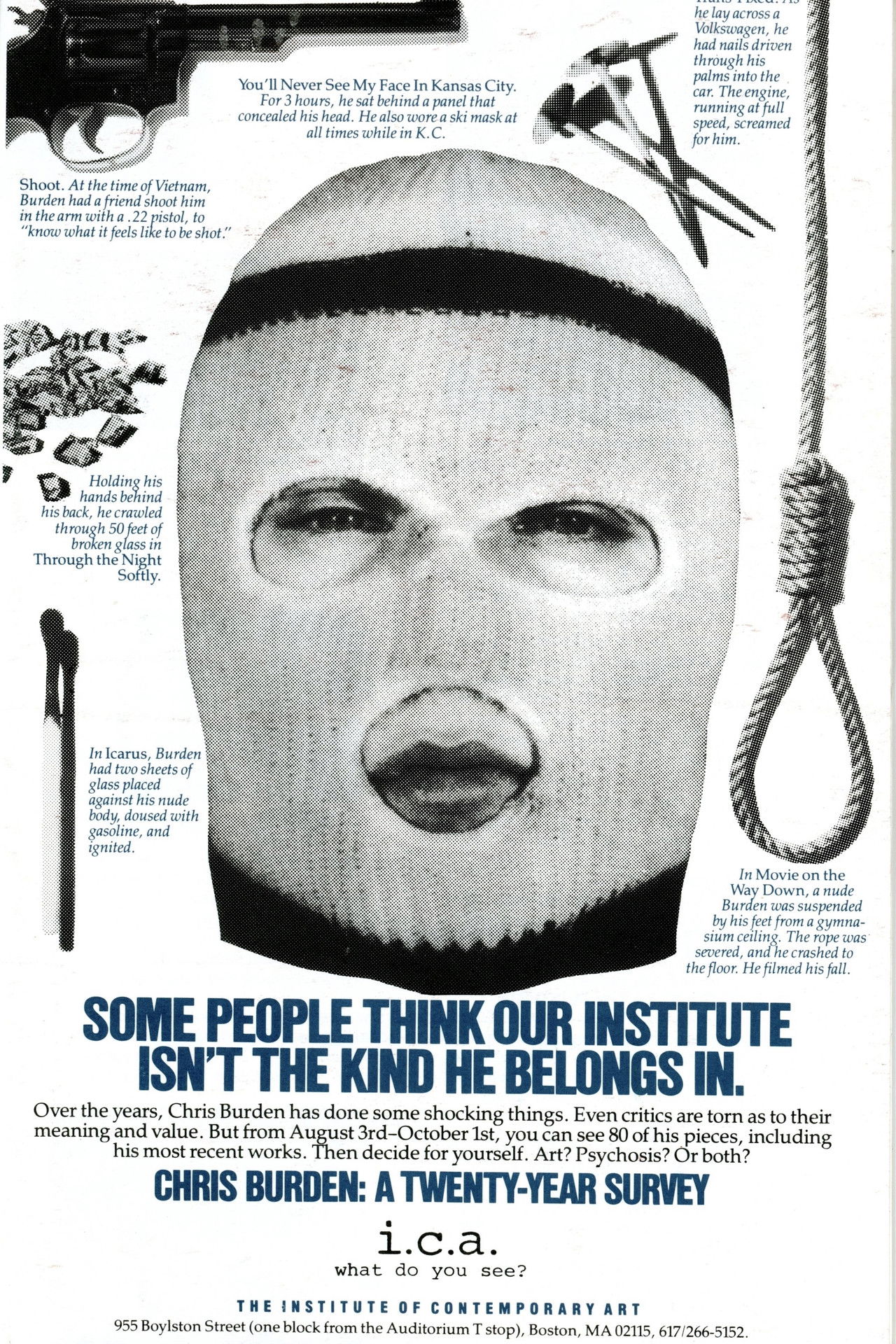 A Twenty-Year Survey, Newport Harbor Art Museum Backdrop