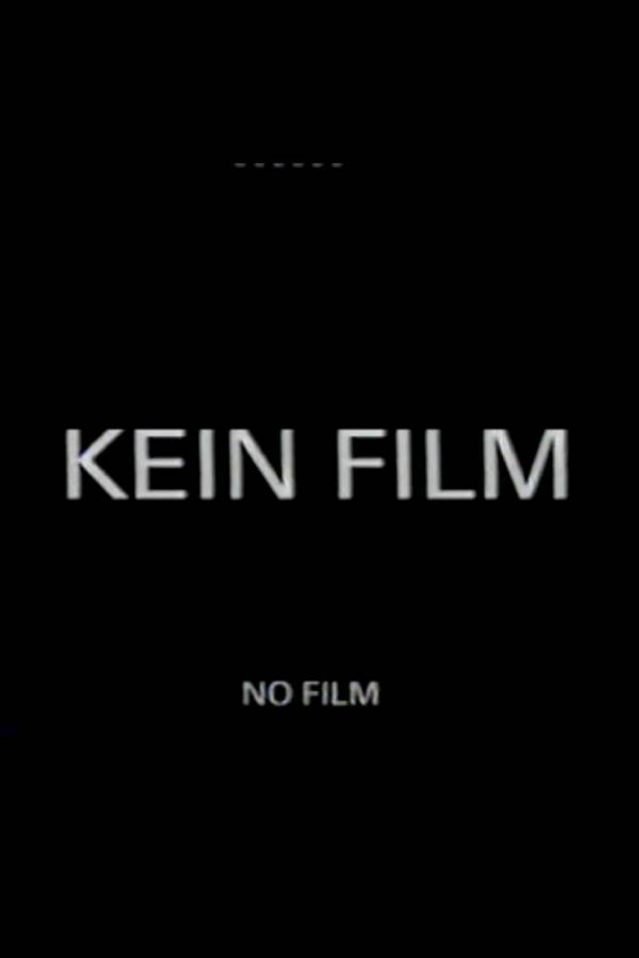 Kein Film filmaffisch