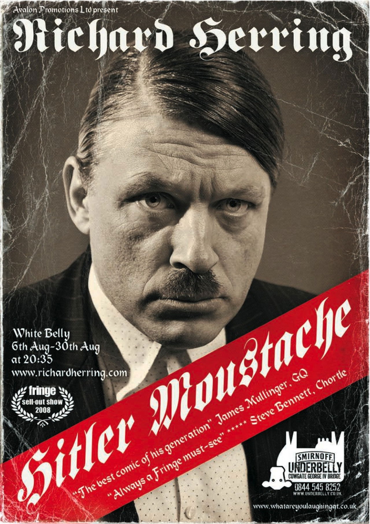 Richard Herring: Hitler Moustache Backdrop