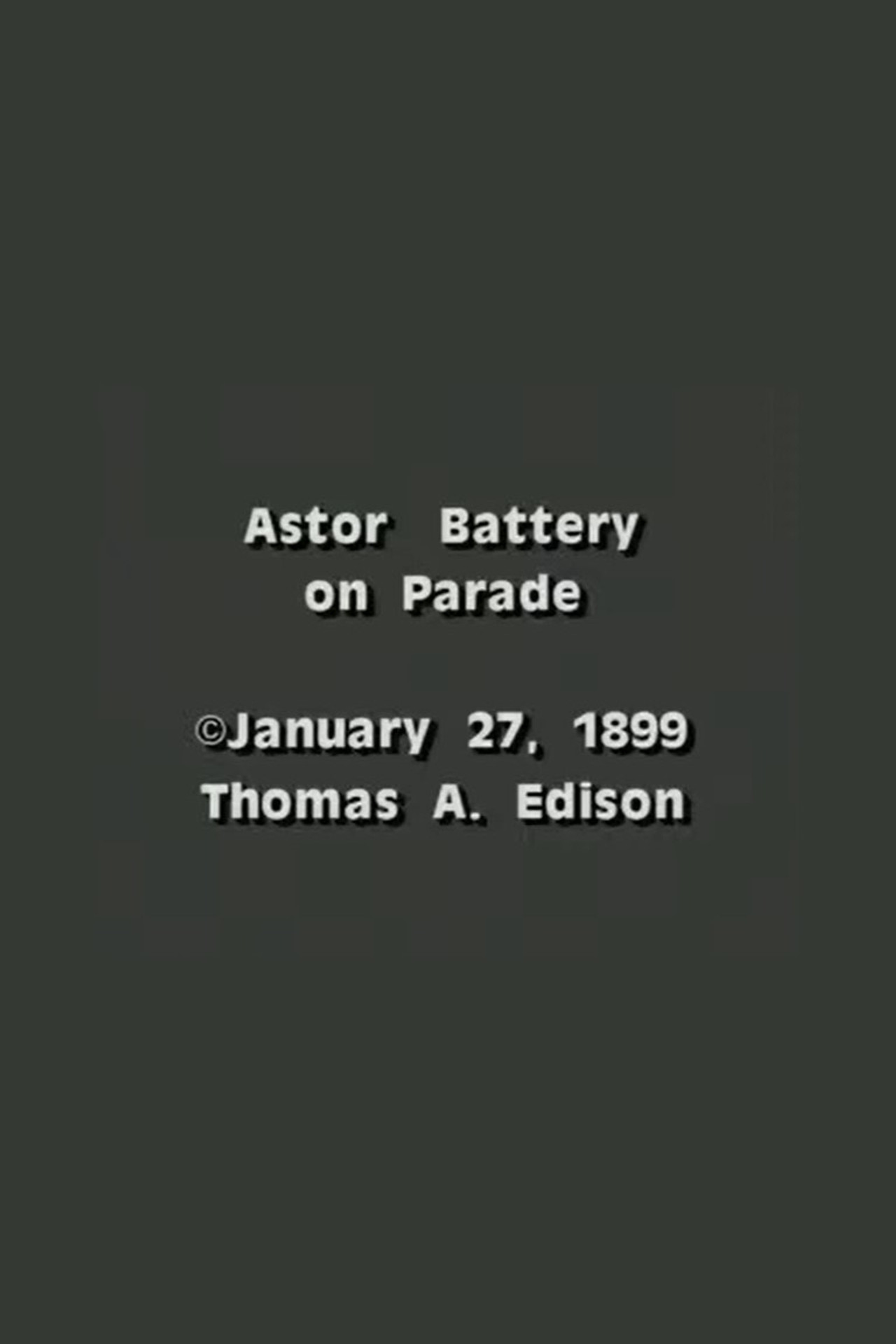 Astor Battery on Parade filmaffisch