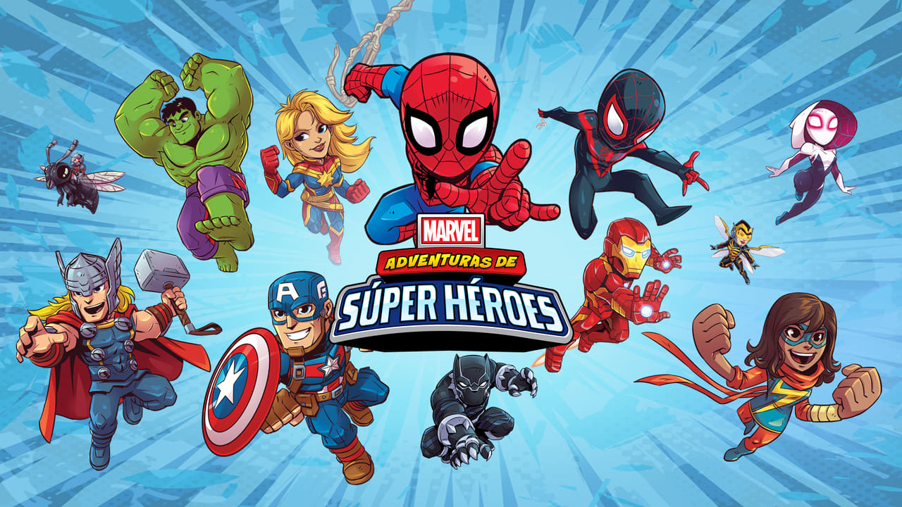 Aventuras de los superhéroes de Marvel background