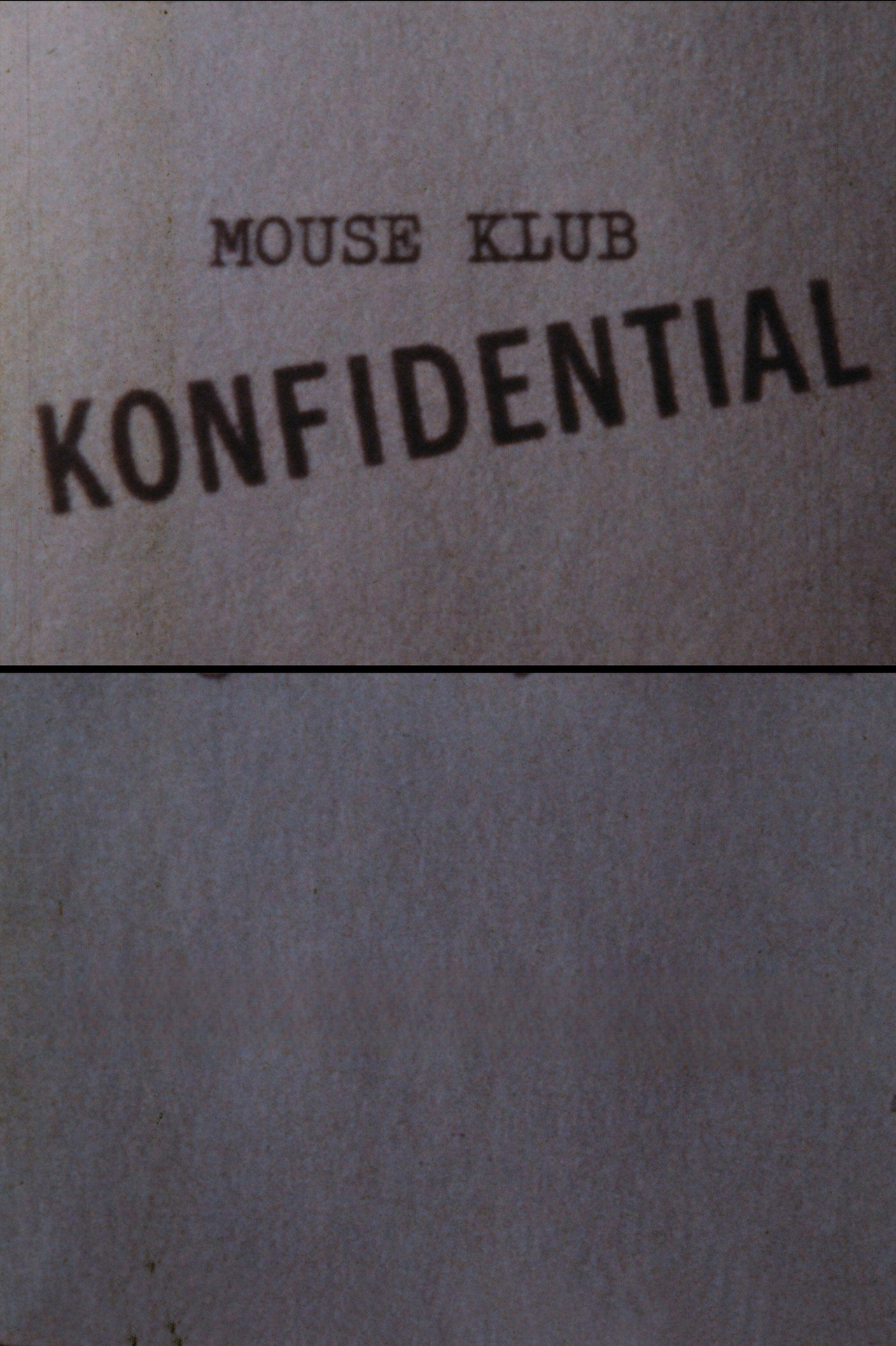 Mouse Klub Konfidential filmaffisch