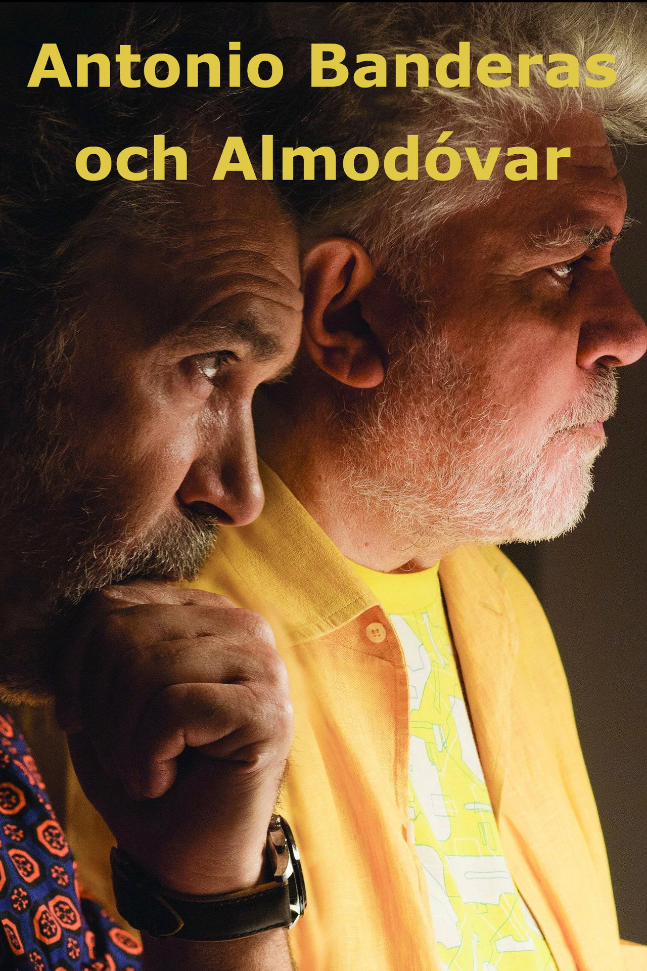 Antonio Banderas och Almodóvar filmaffisch