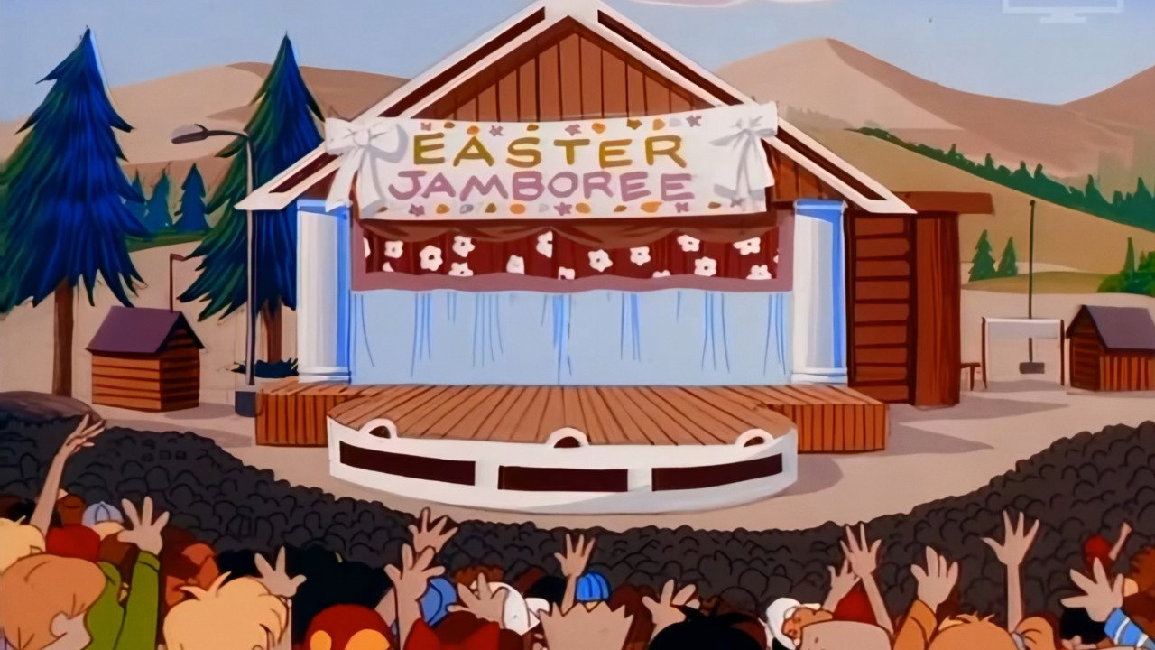 Yogi the Easter Bear backdrop