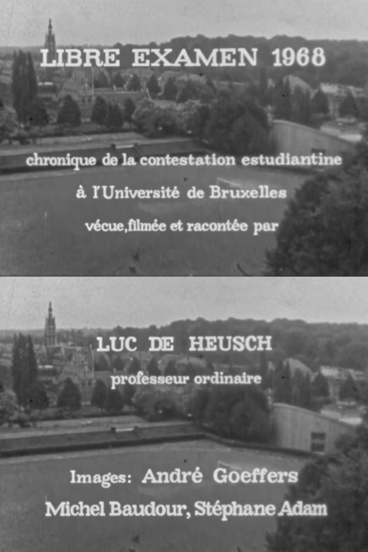 Libre examen 1968 filmaffisch
