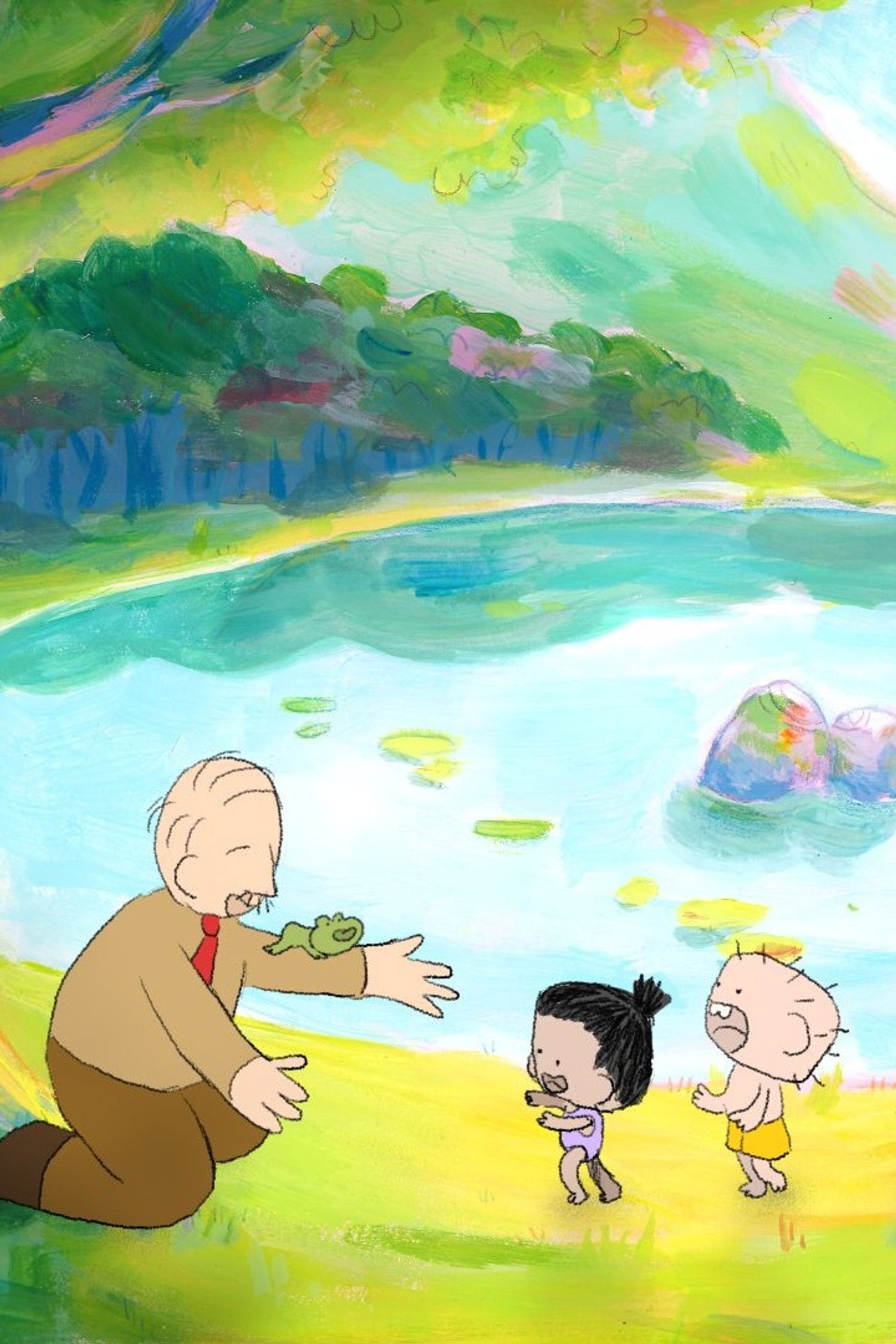 Un papier dans l'eau