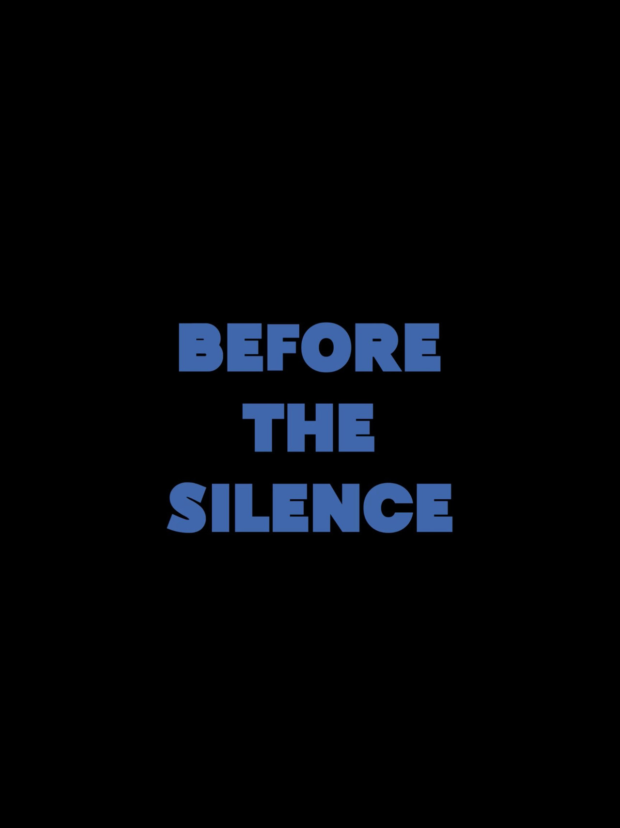 Before the Silence poster