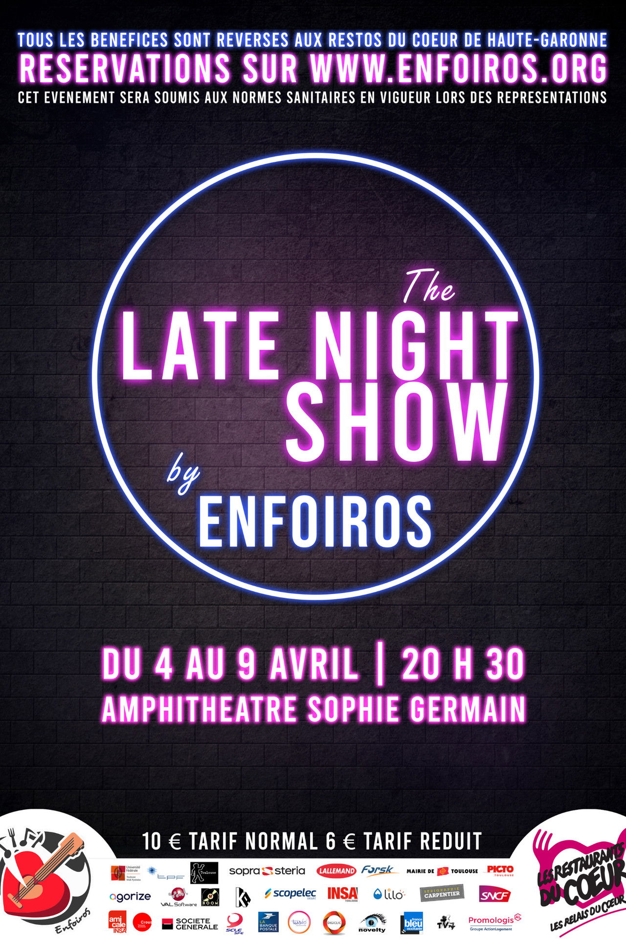 The Late Night Show by Enfoiros Backdrop