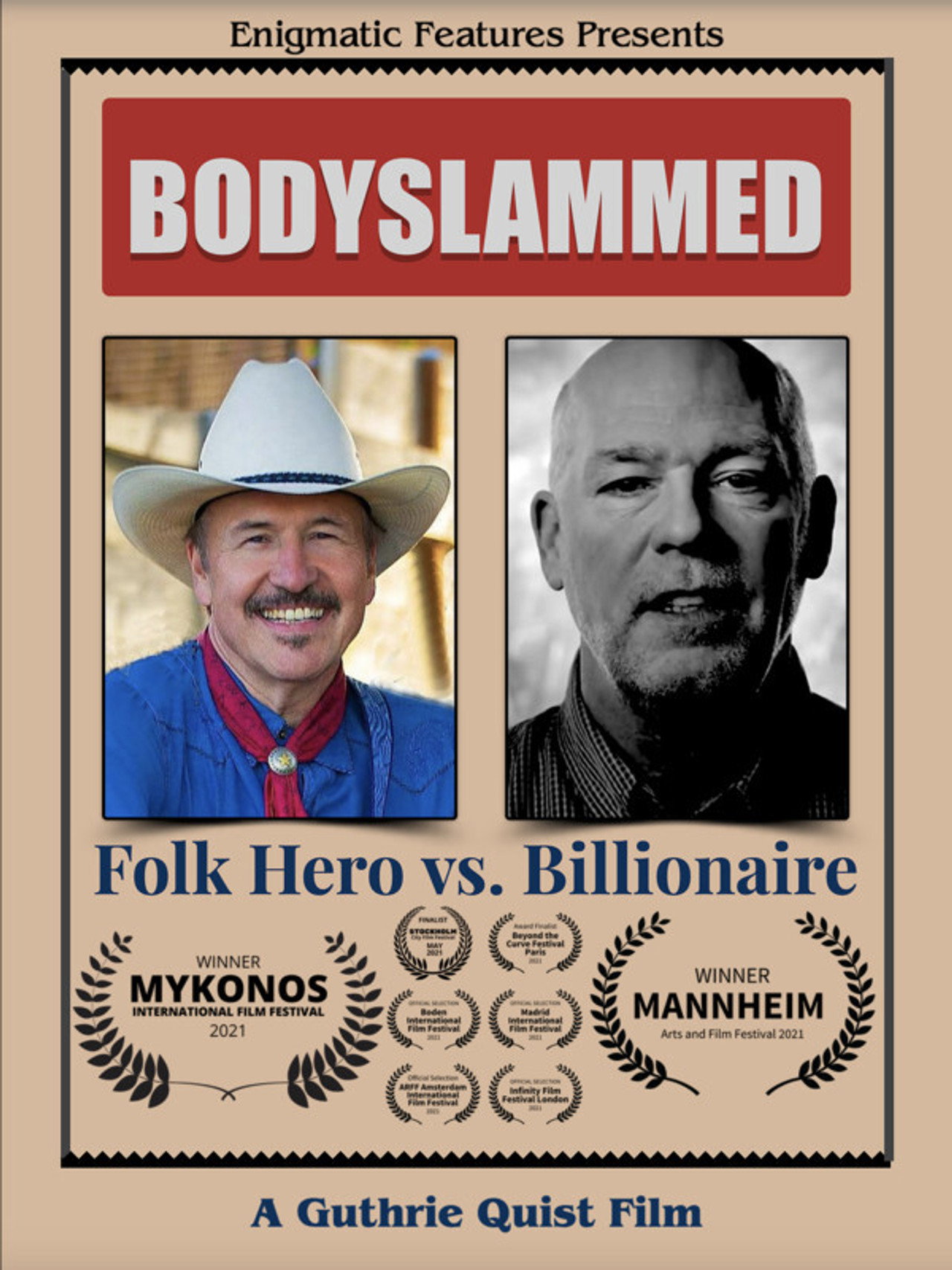 Bodyslammed: Folk Hero vs. Billionaire Backdrop