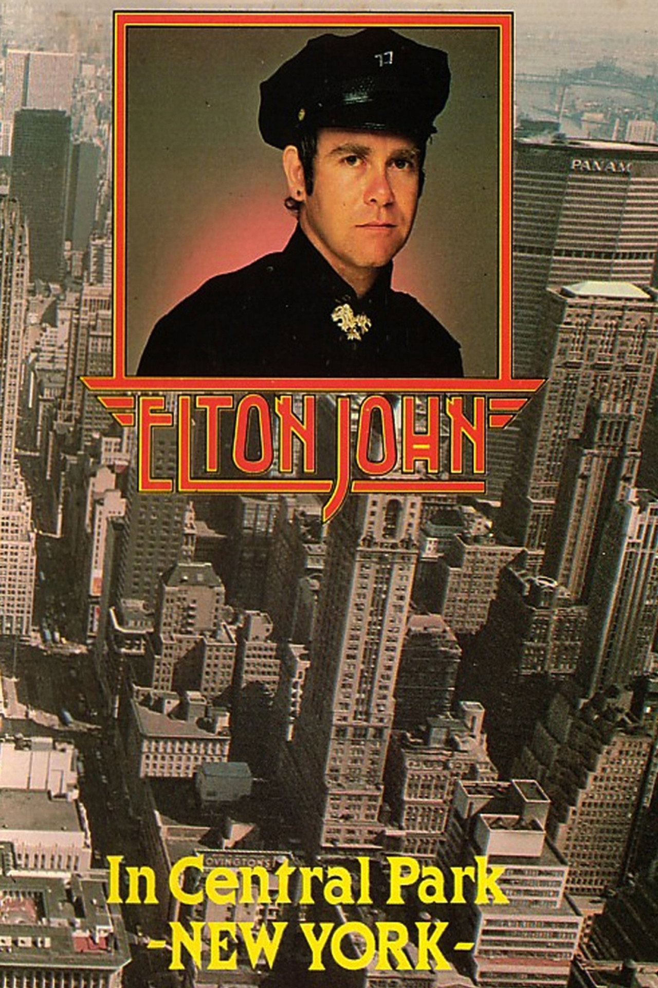 Elton John: Central Park, NYC 1980 filmaffisch