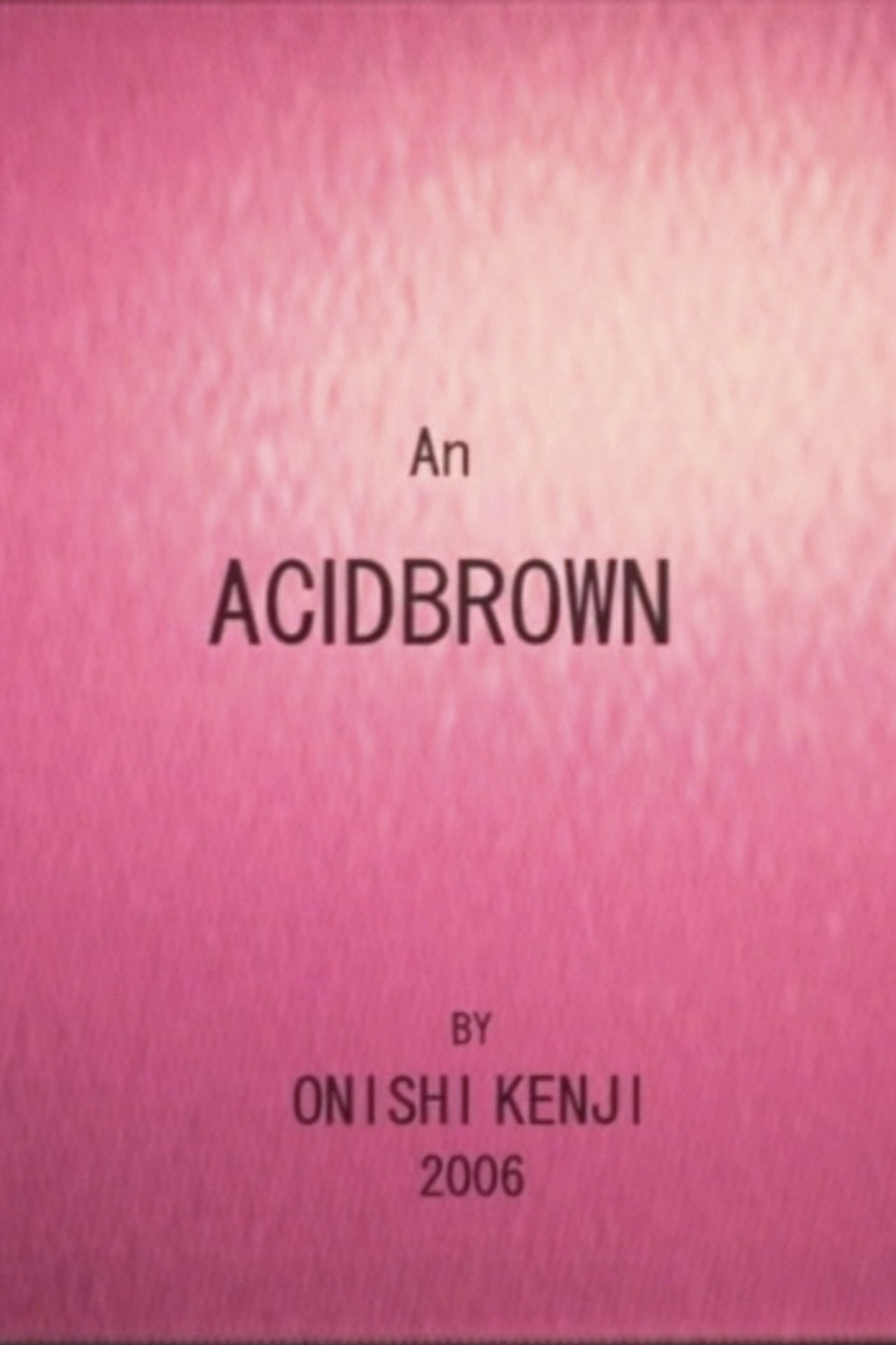Acidbrown filmaffisch