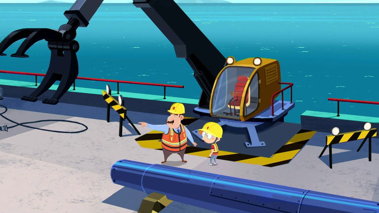 Martin Matin — Martin et la grue gratte-ciel