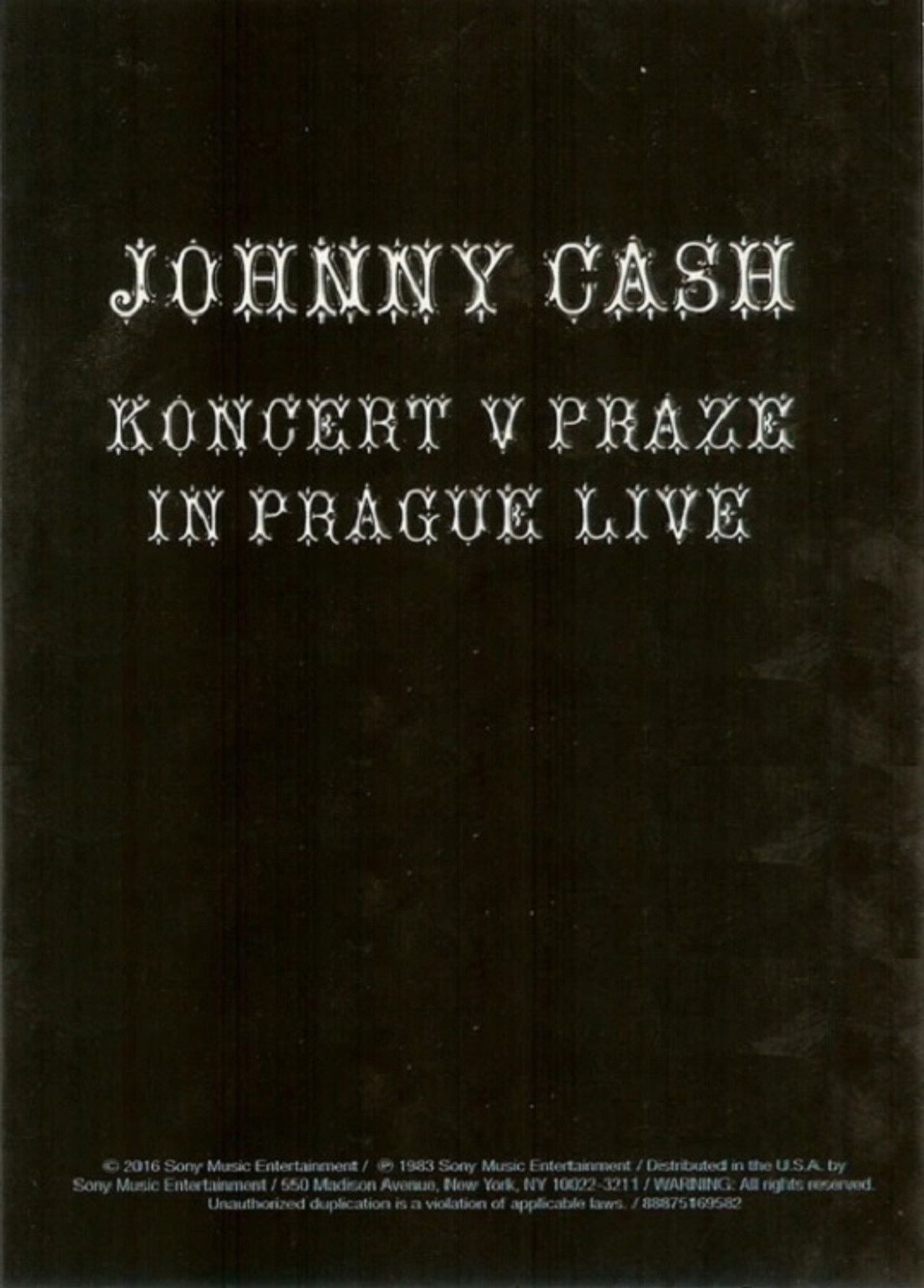 Johnny Cash: Live in Prague Backdrop