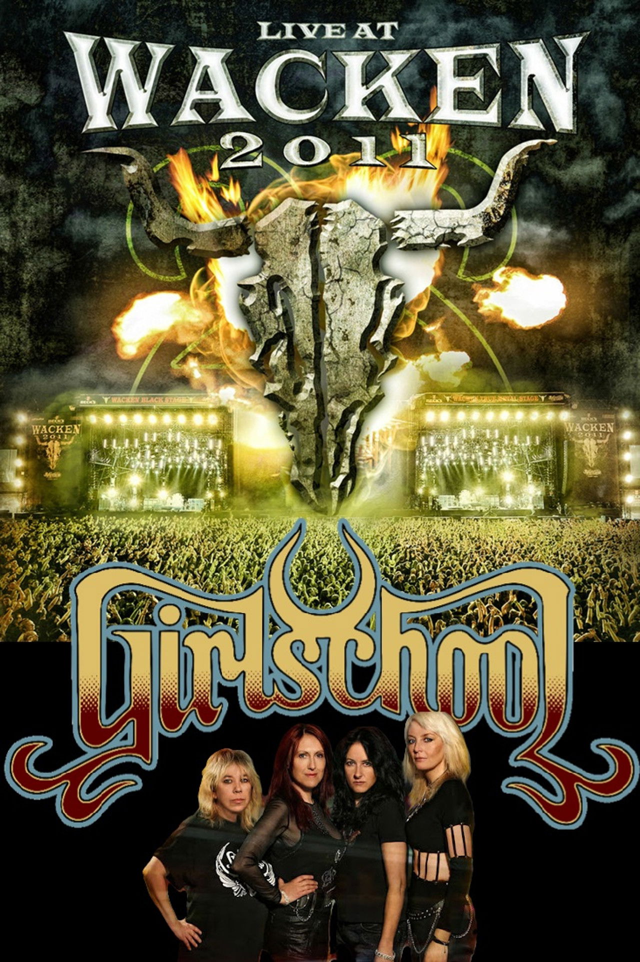 Girlschool - Live at Wacken 2011 Backdrop