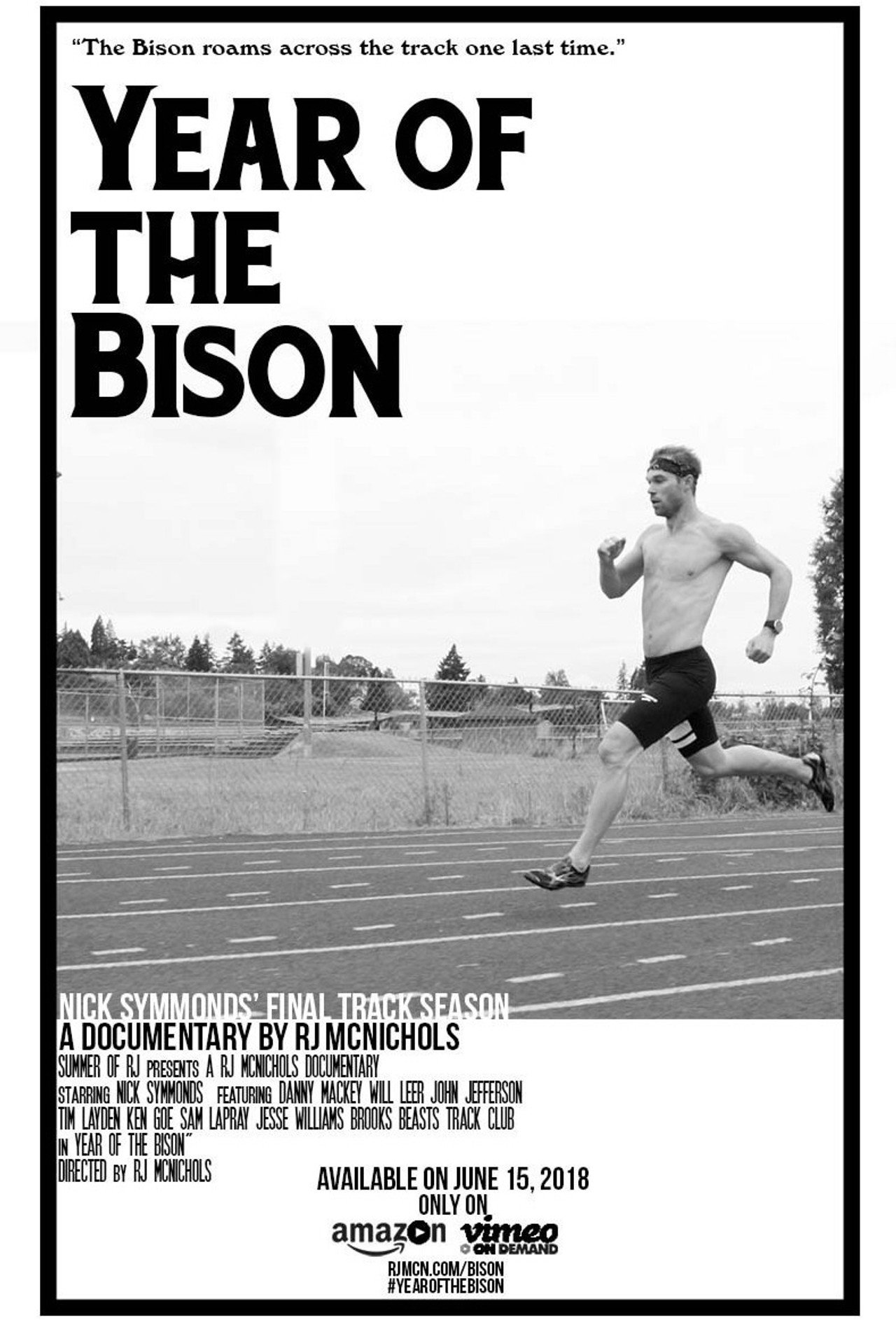 Year of The Bison: A portrait of Nick Symmonds In his Final Track Season Backdrop