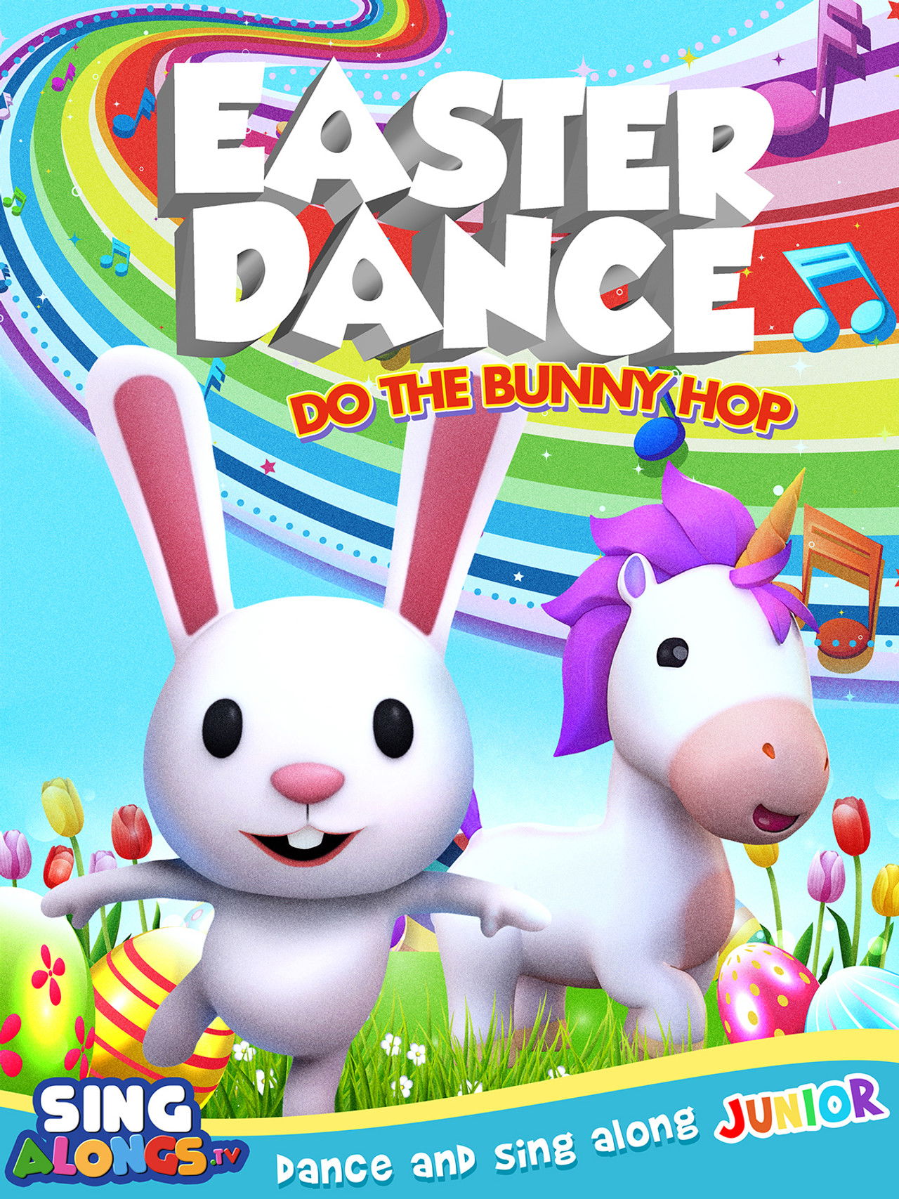 Easter Dance: Do The Bunny Hop Backdrop