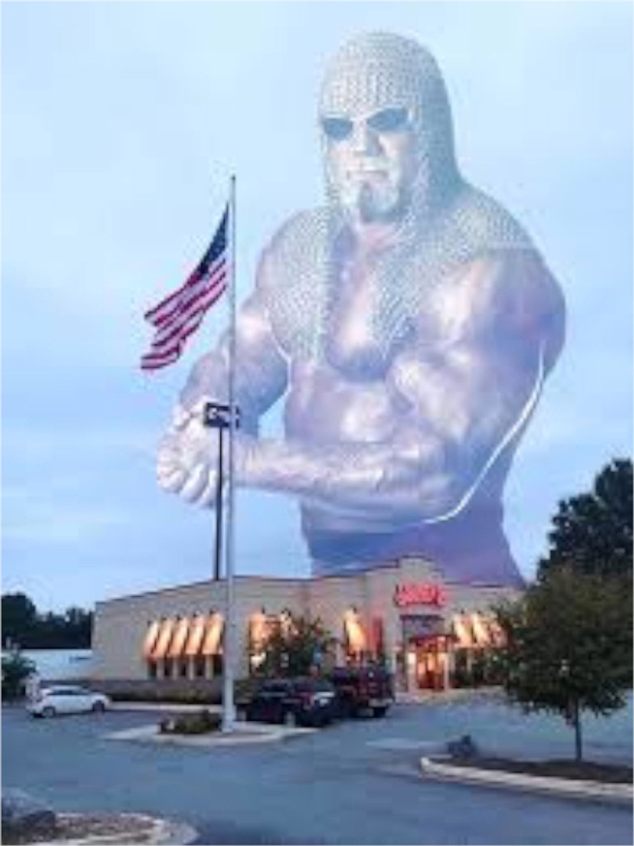 Scott Steiner Opening Shoney's in Acworth Backdrop