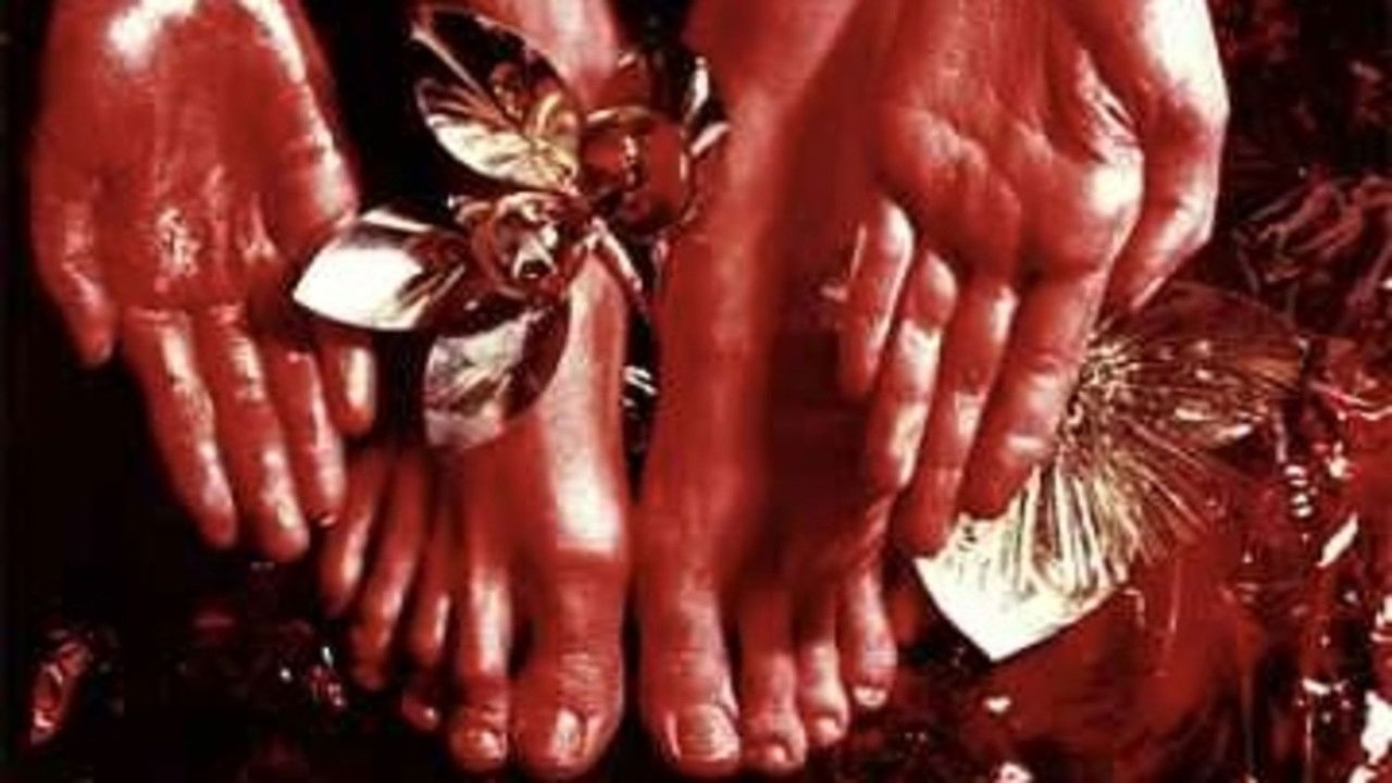 Fëmija që ka urinuar shkëlqime backdrop