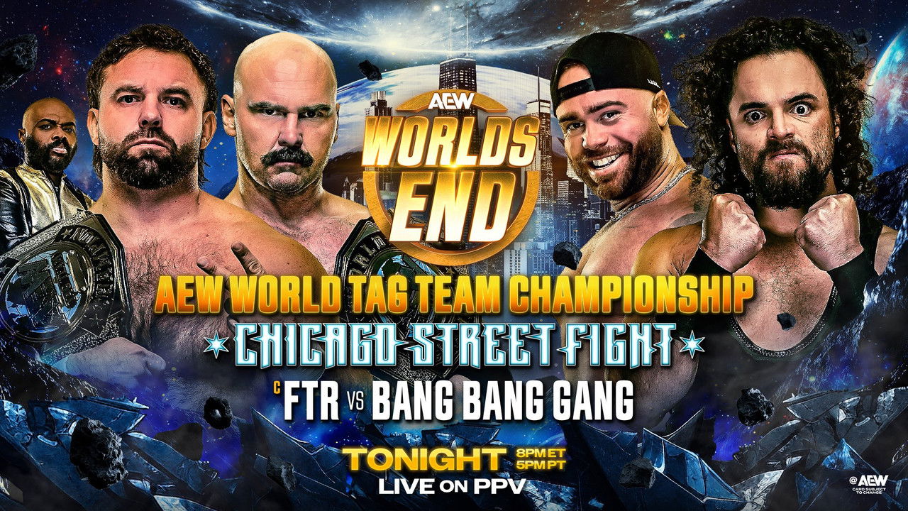 AEW Worlds End 2025 backdrop