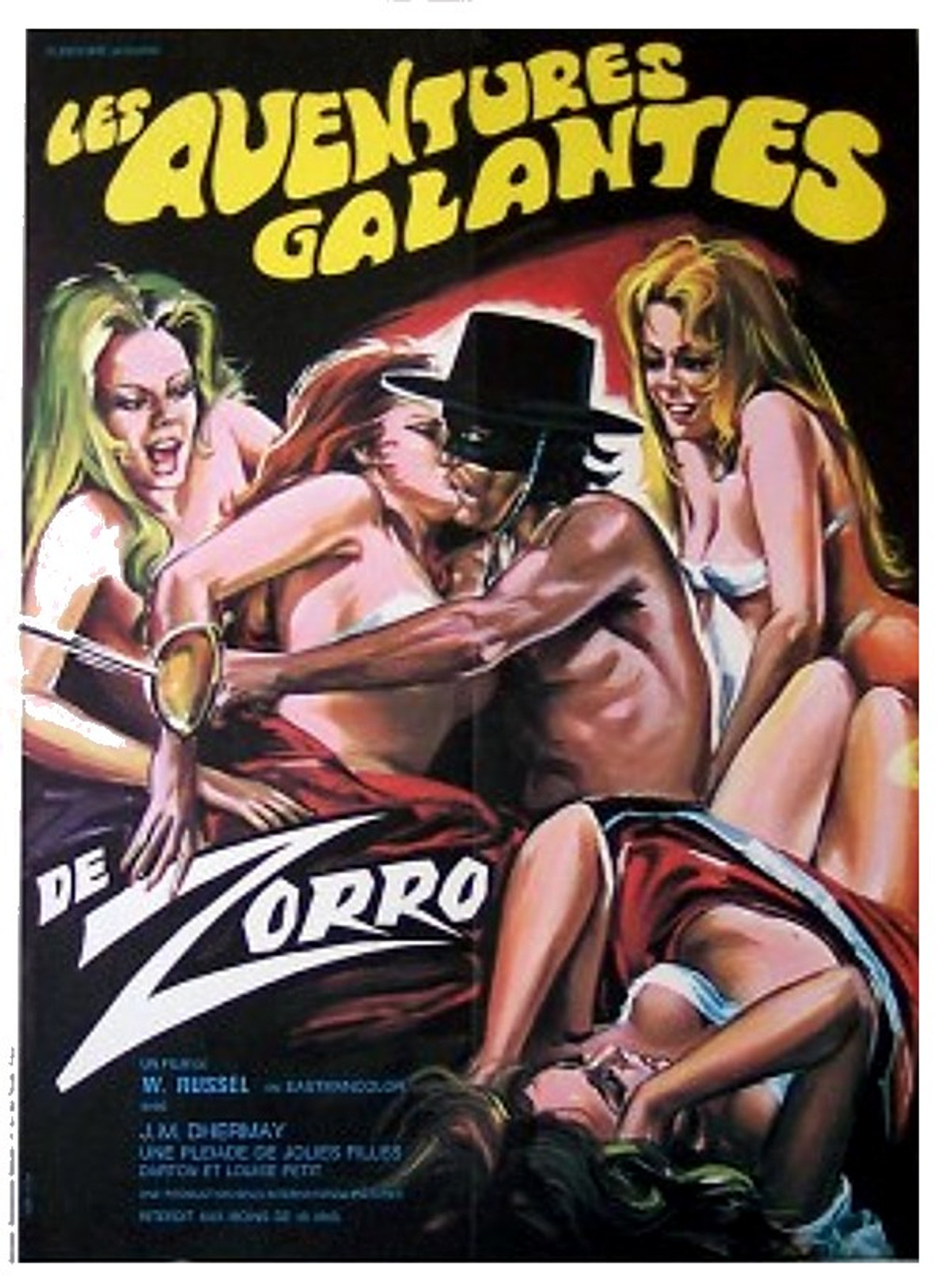 Les aventures galantes de Zorro filmaffisch