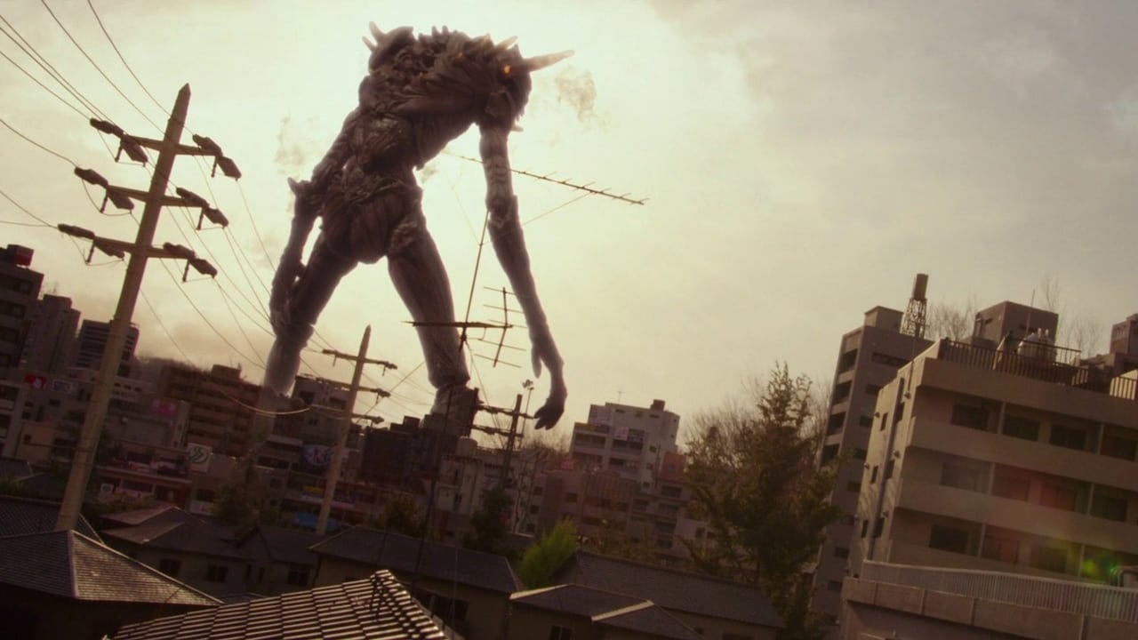 Scen från Giant God Warrior Appears in Tokyo