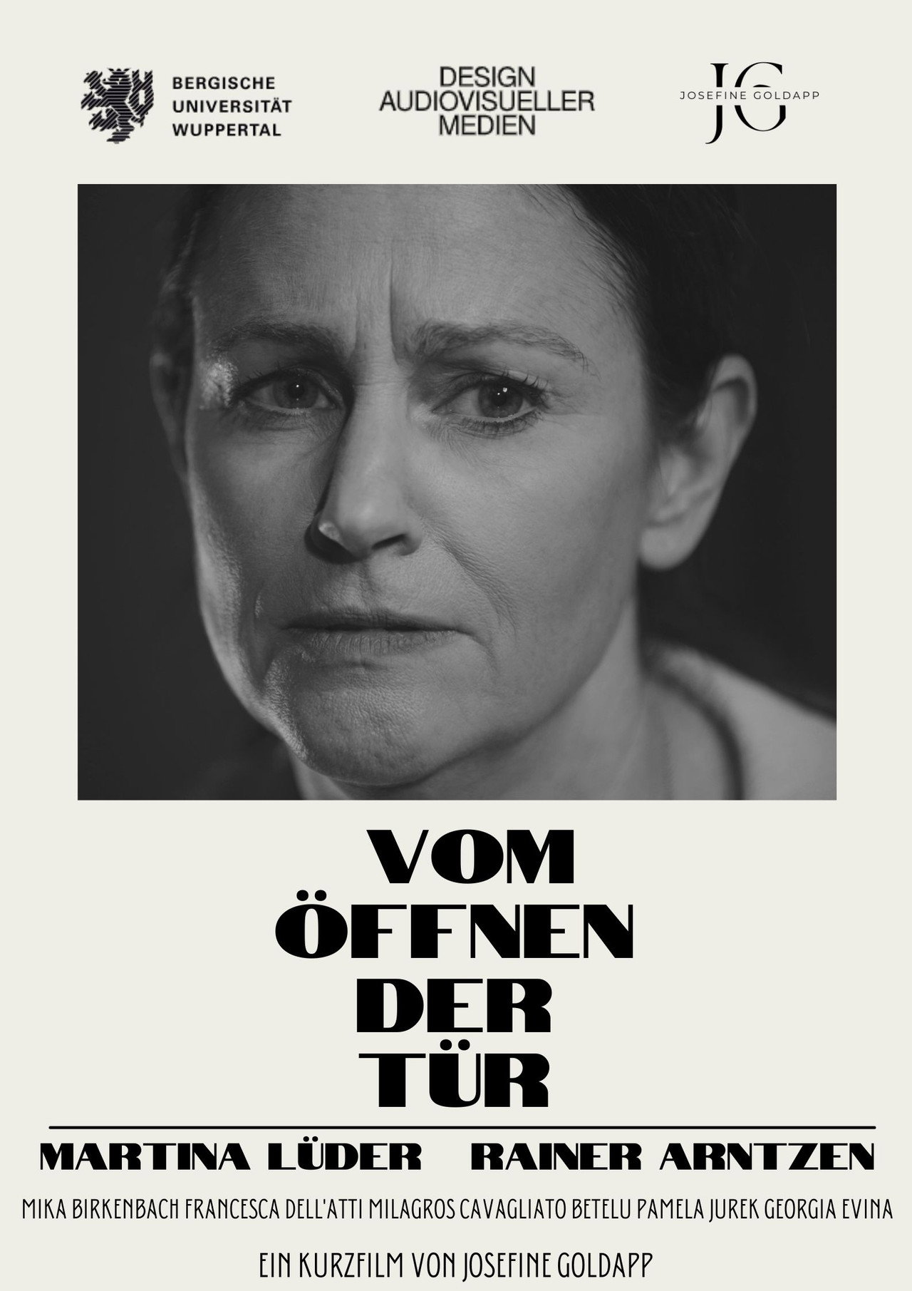 Vom Öffnen der Tür filmaffisch
